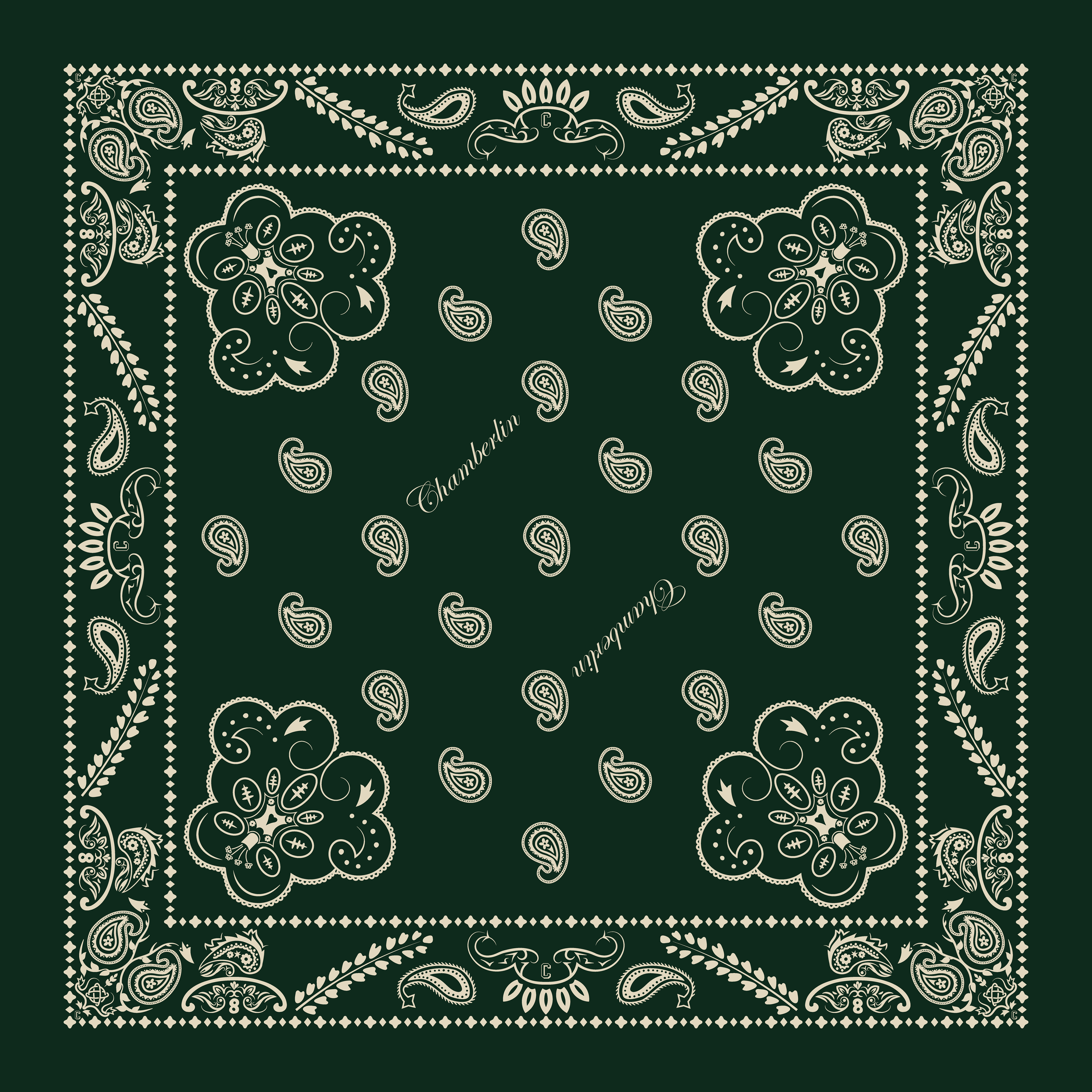 Custom hand drawn bandana