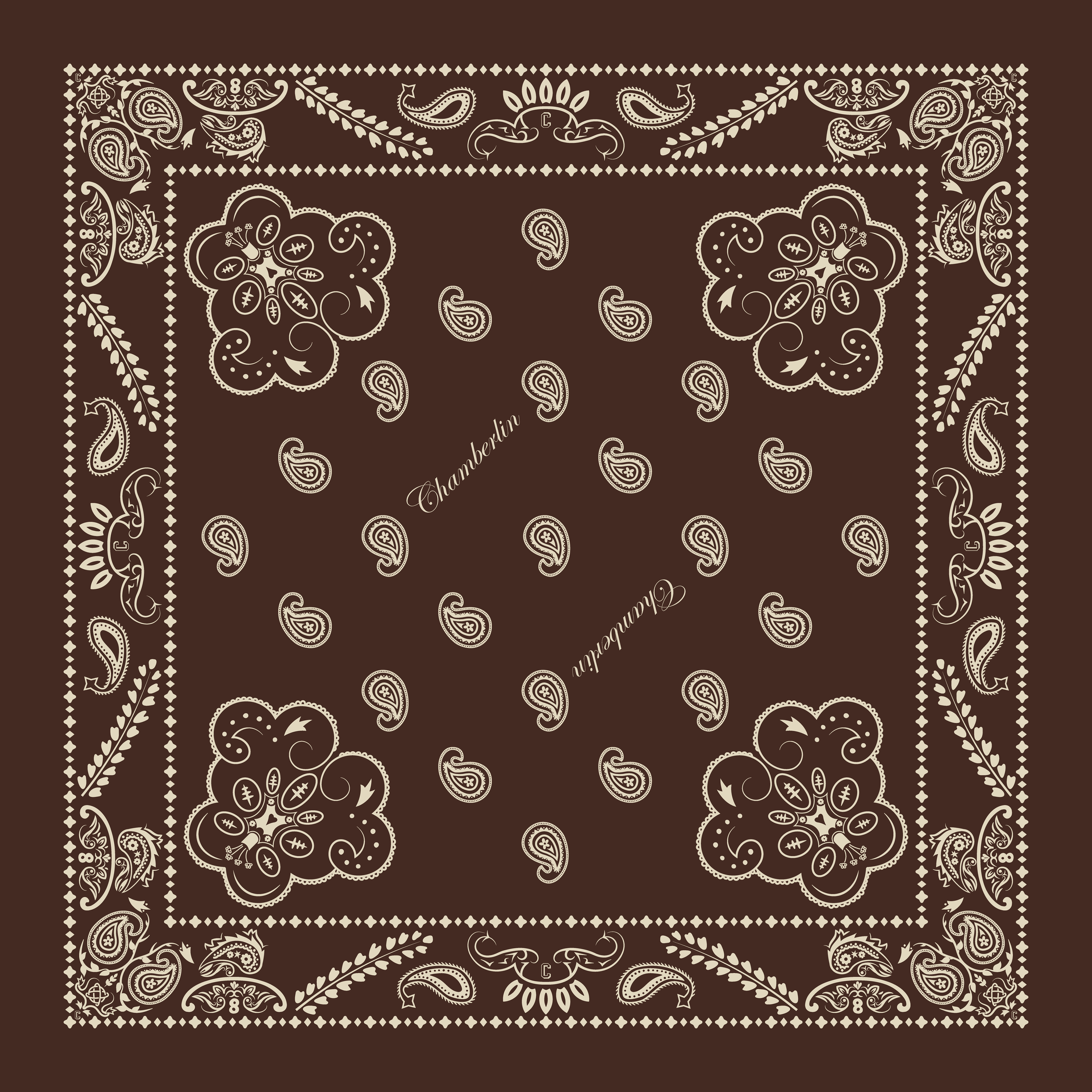 Custom hand drawn bandana