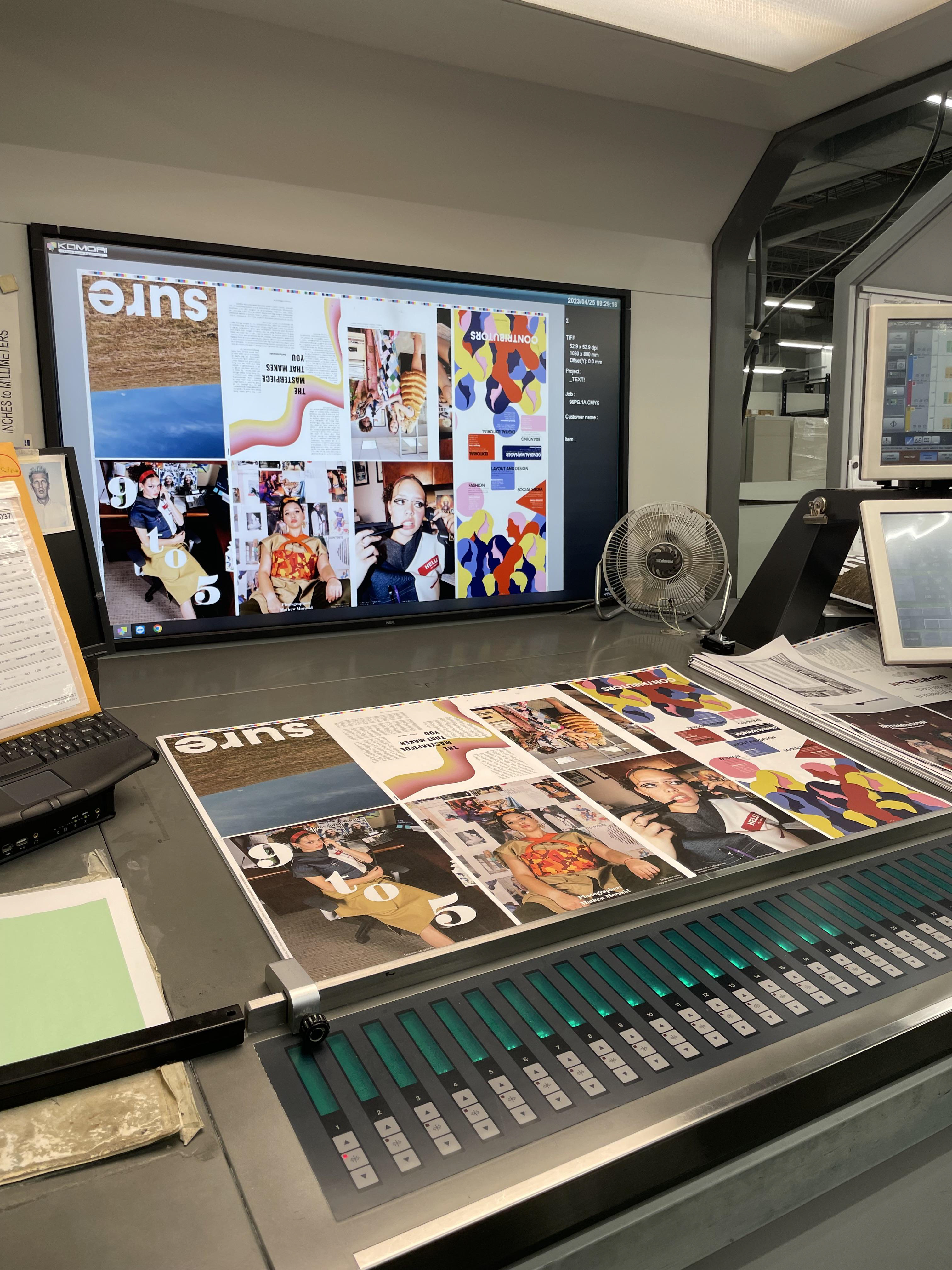 Magazine bring printed