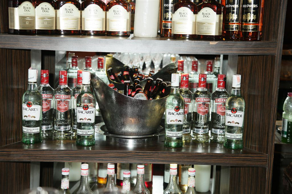 The liquor display