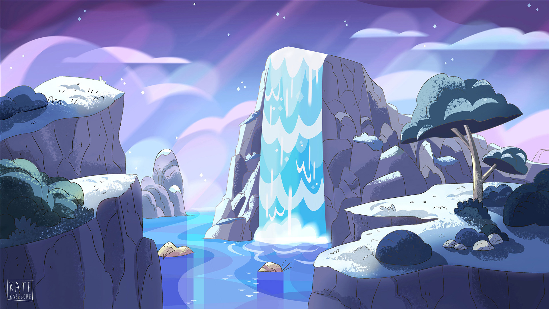 Steven Universe style Painting, 2019