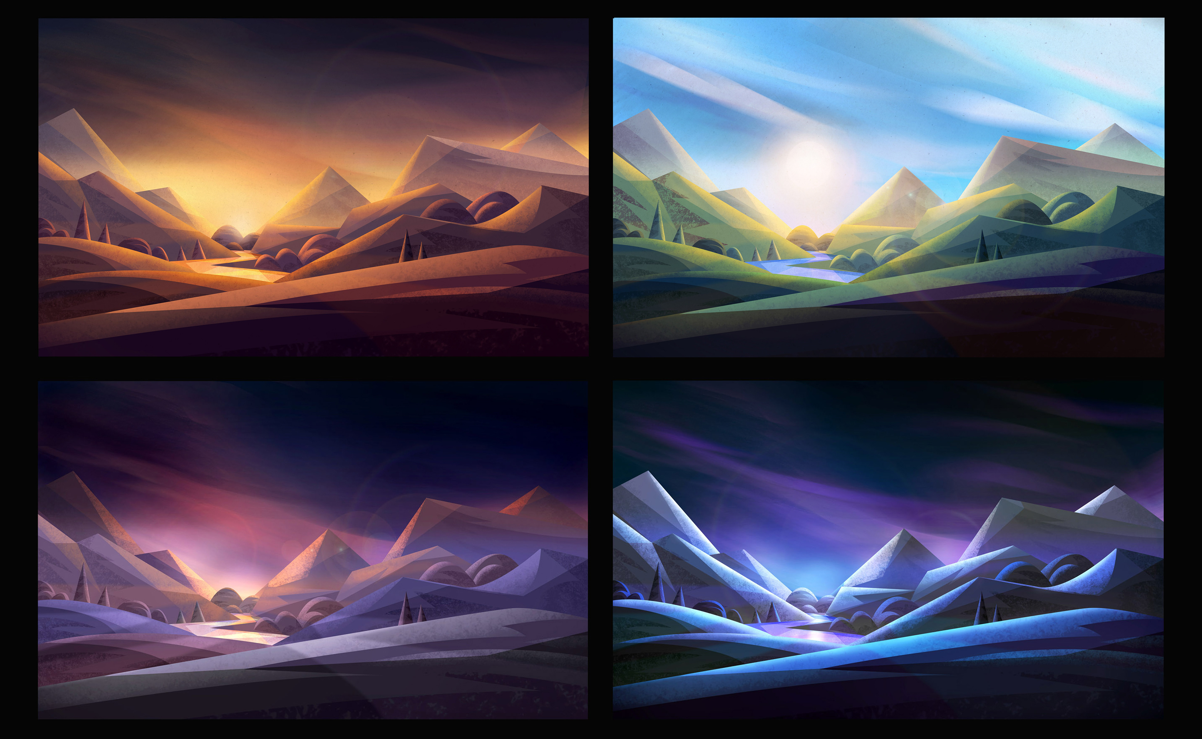 Color comps, 2019