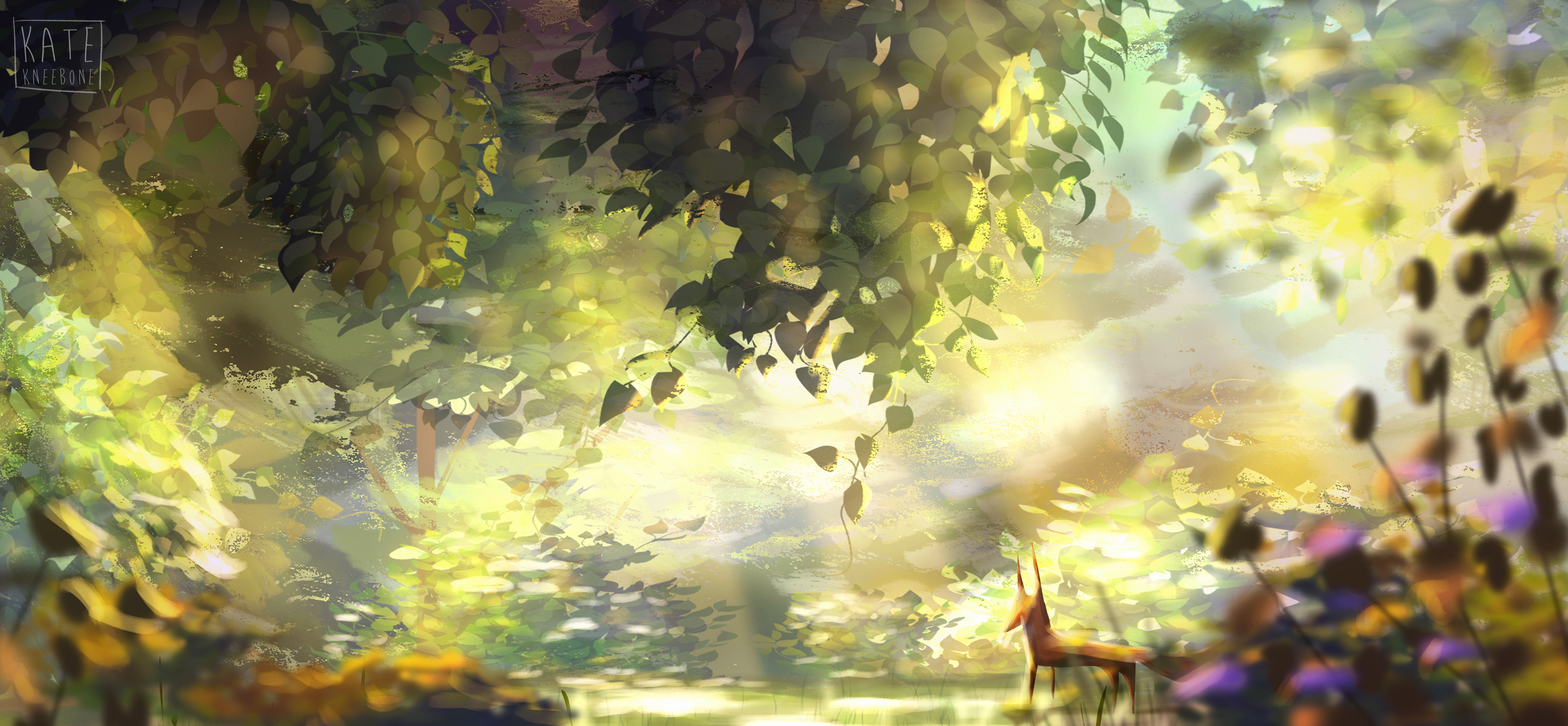 Fox painting, 2020