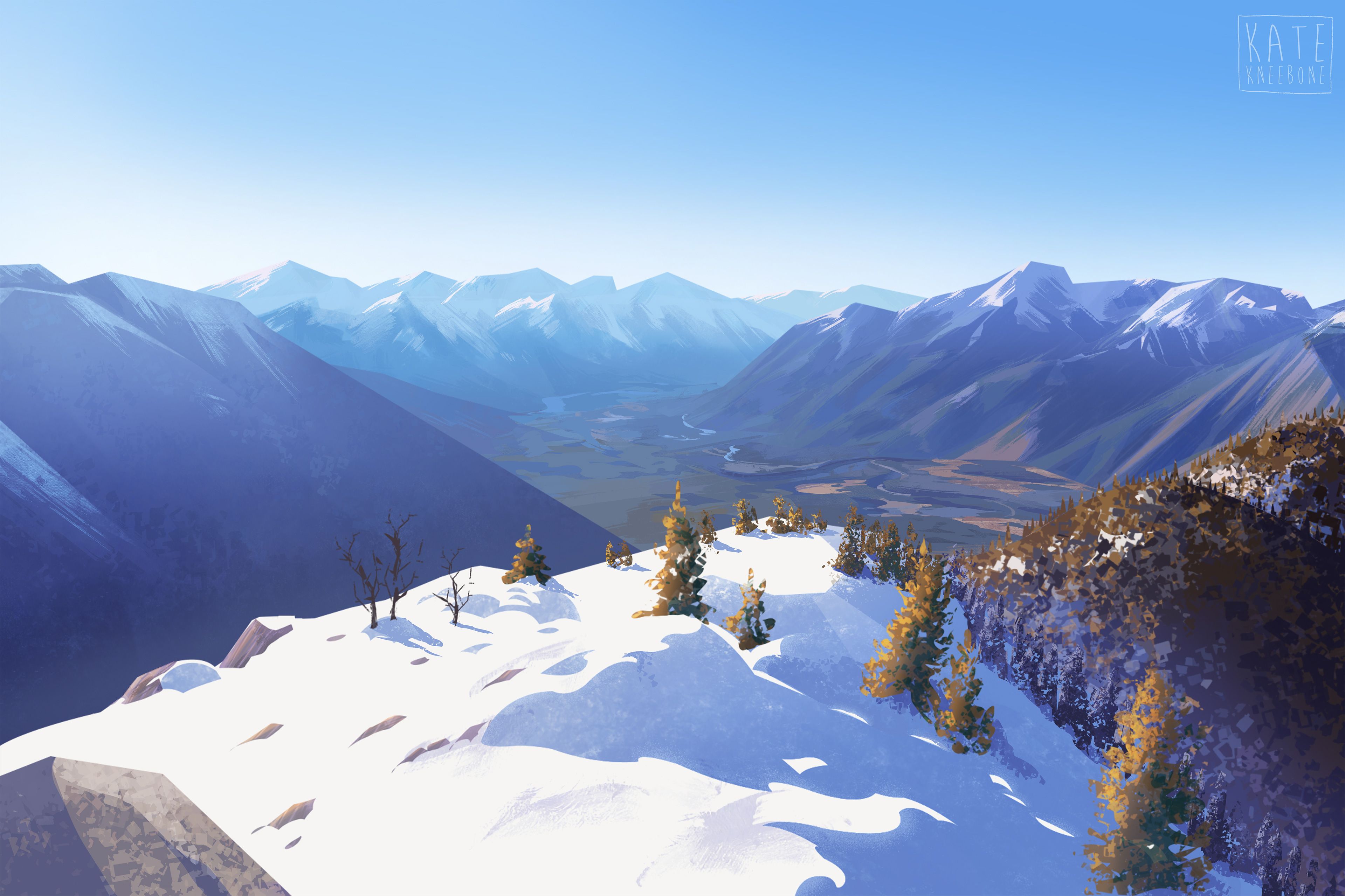 Banff National Park painting, 2024