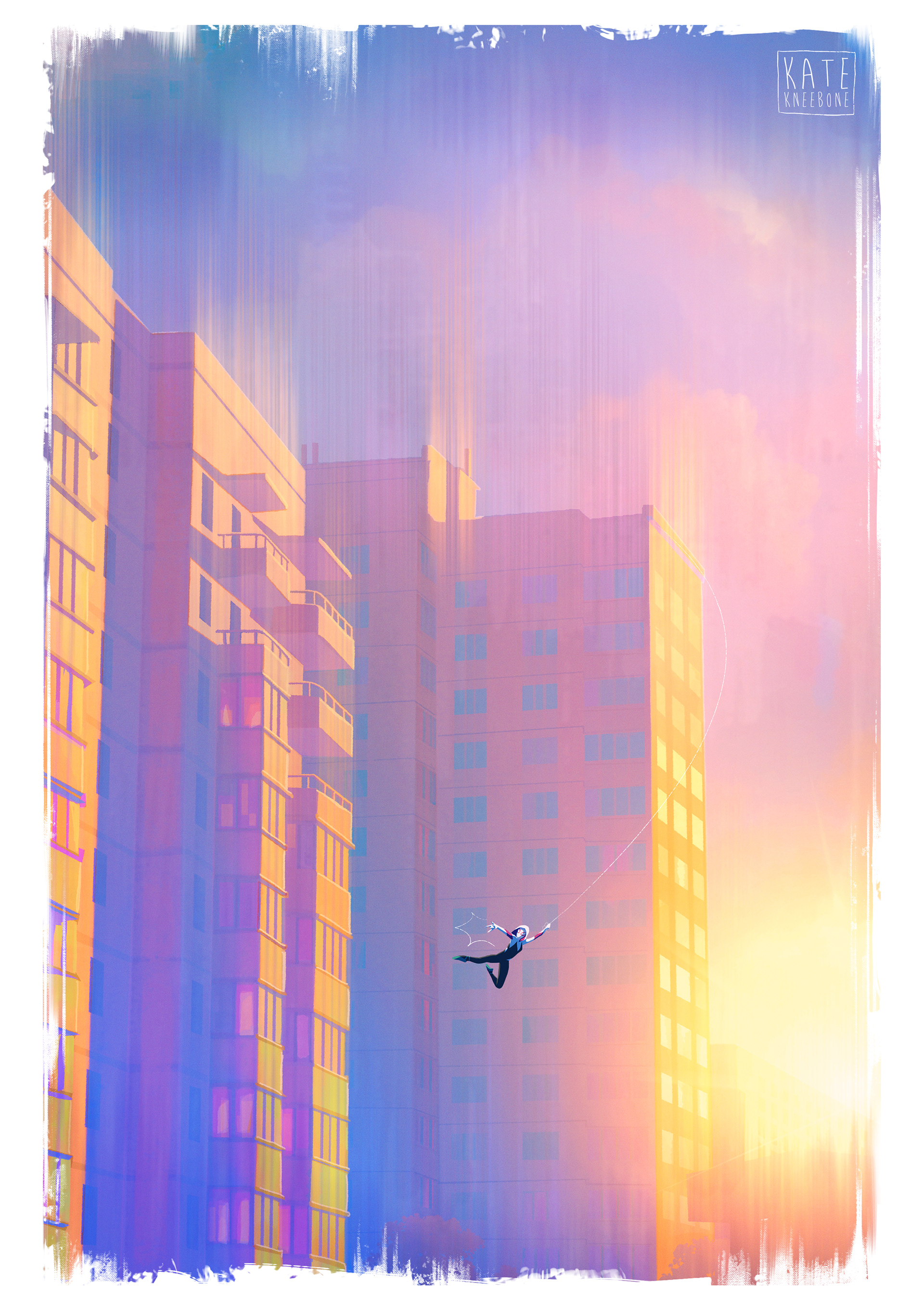 Sunset City Painting