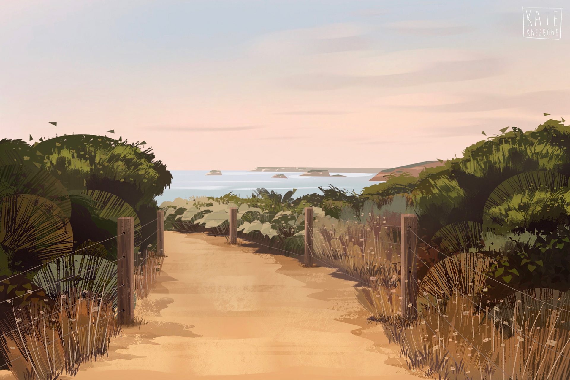 Painting based on a photo I took on the Great Ocean Road, Australia, 2022