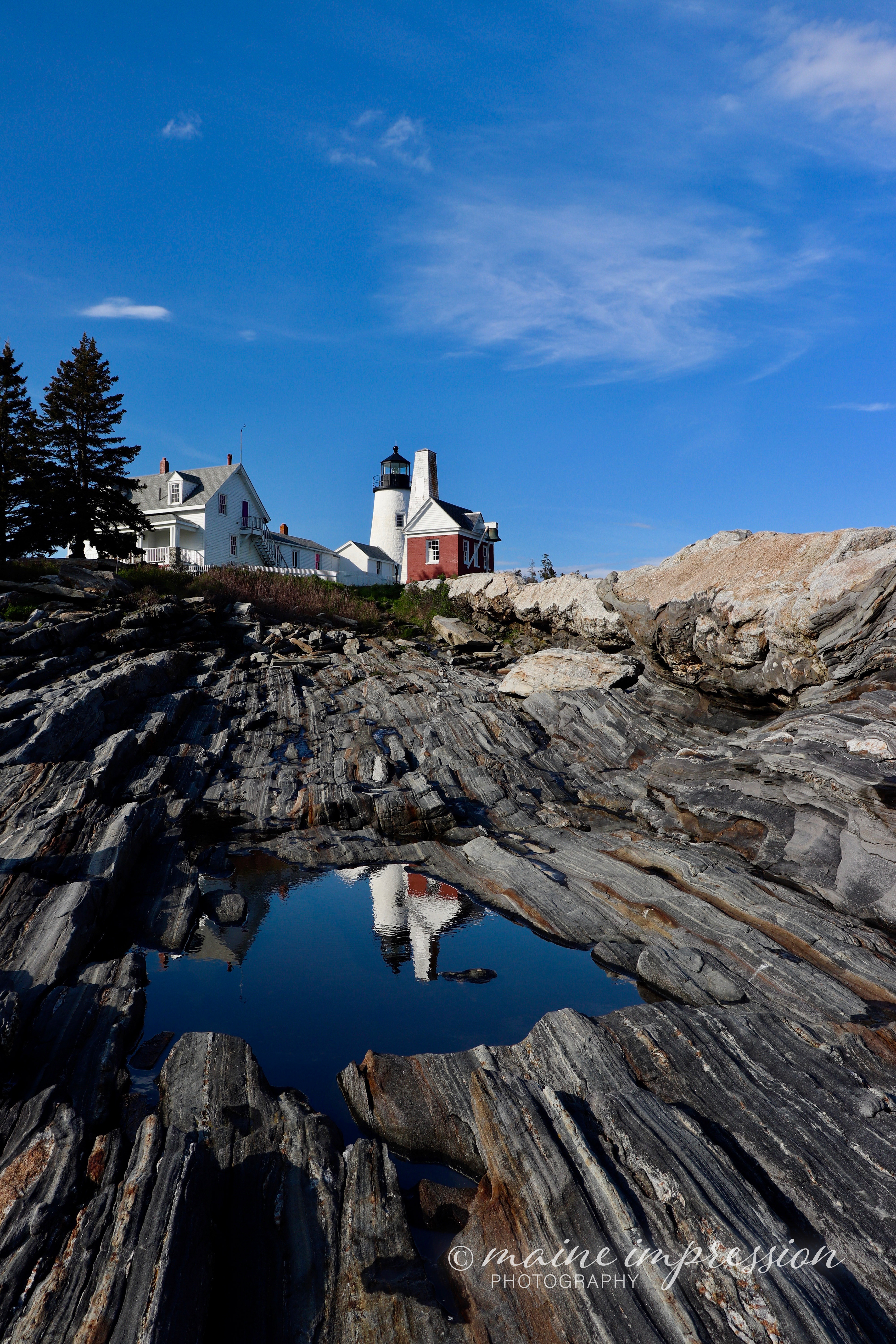 Pemaquid Point Lighthouse Reflection 3
