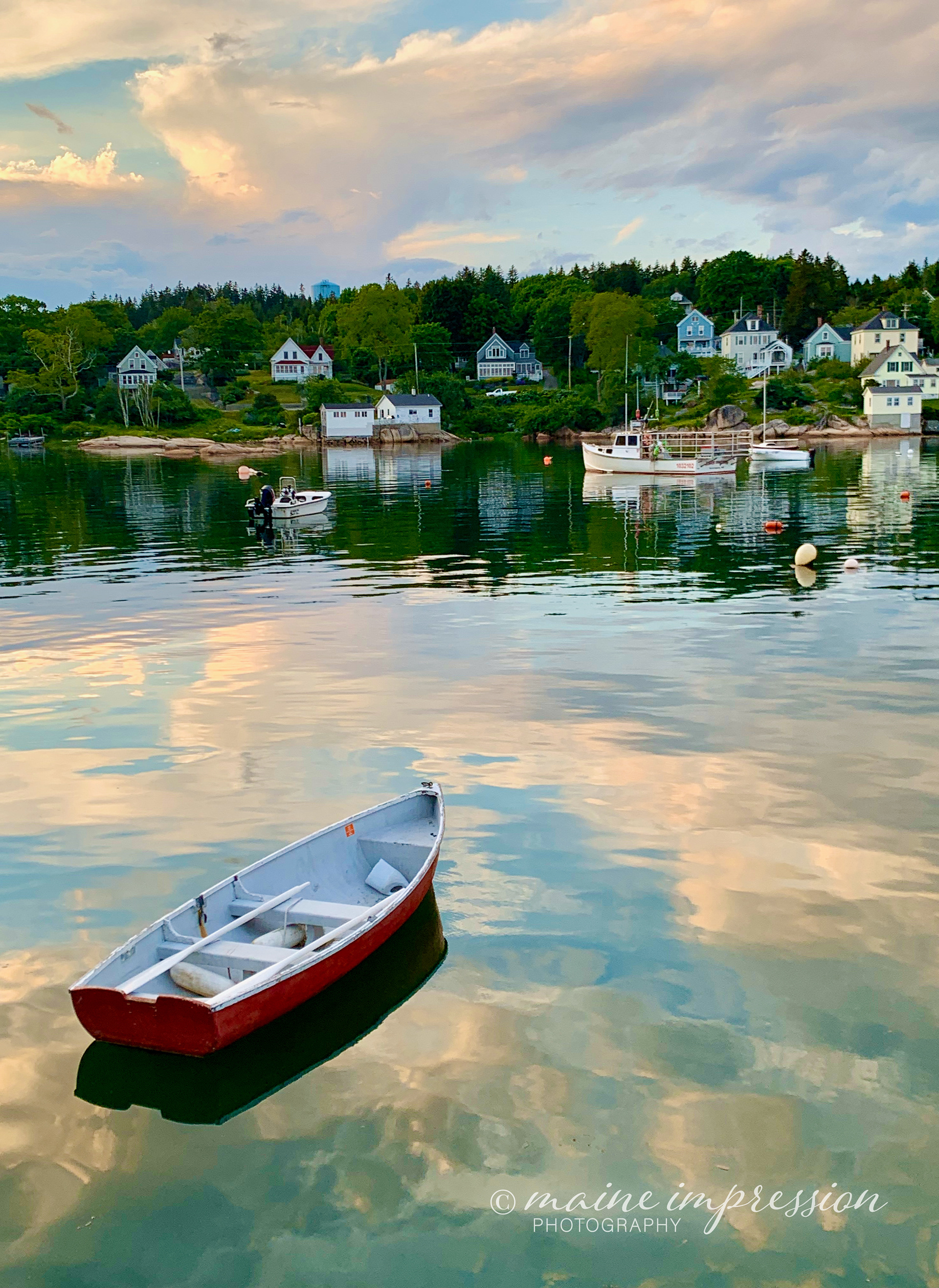 Boat & Sky at Stonington