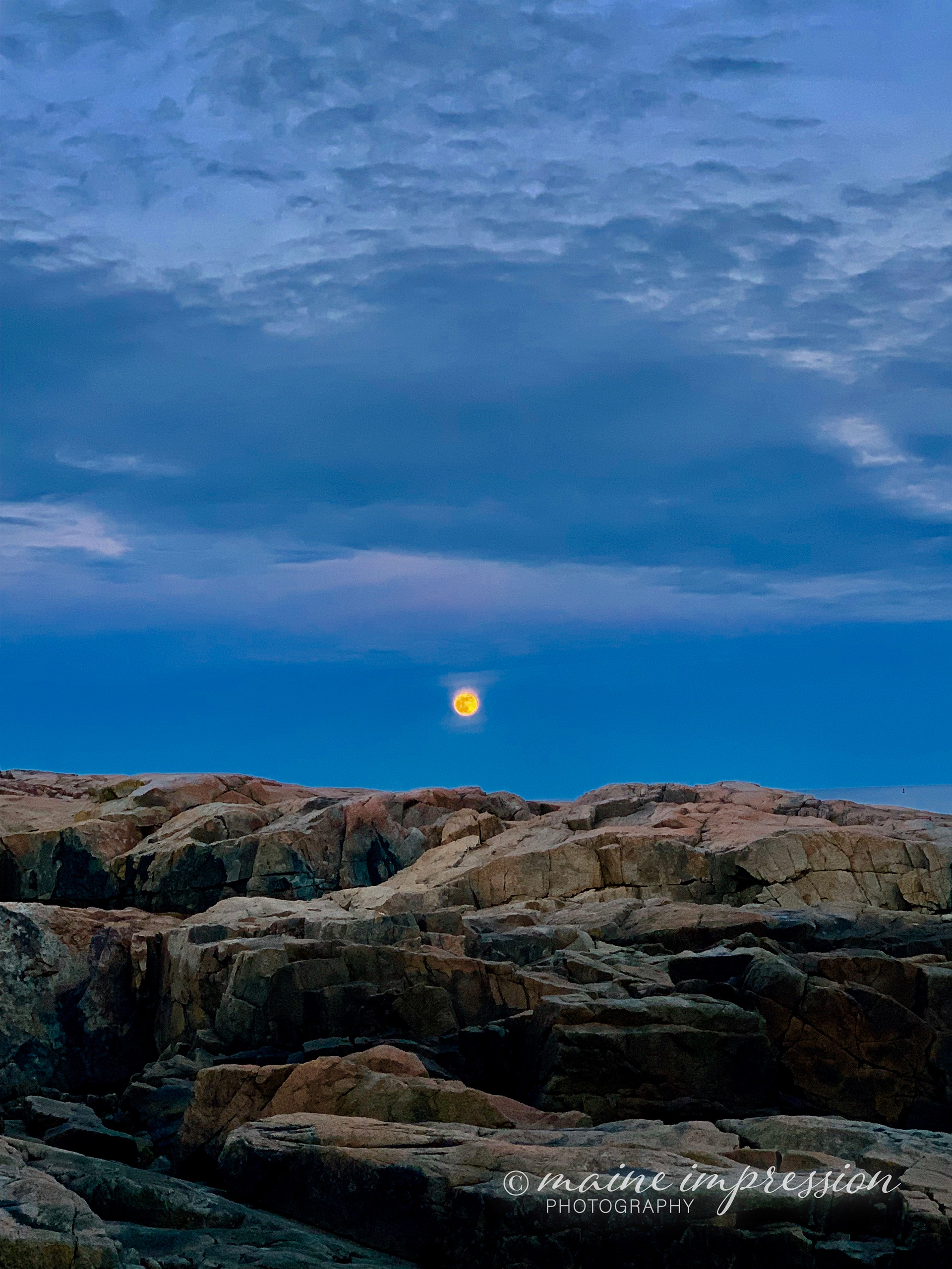 Moonrise at Schoodic