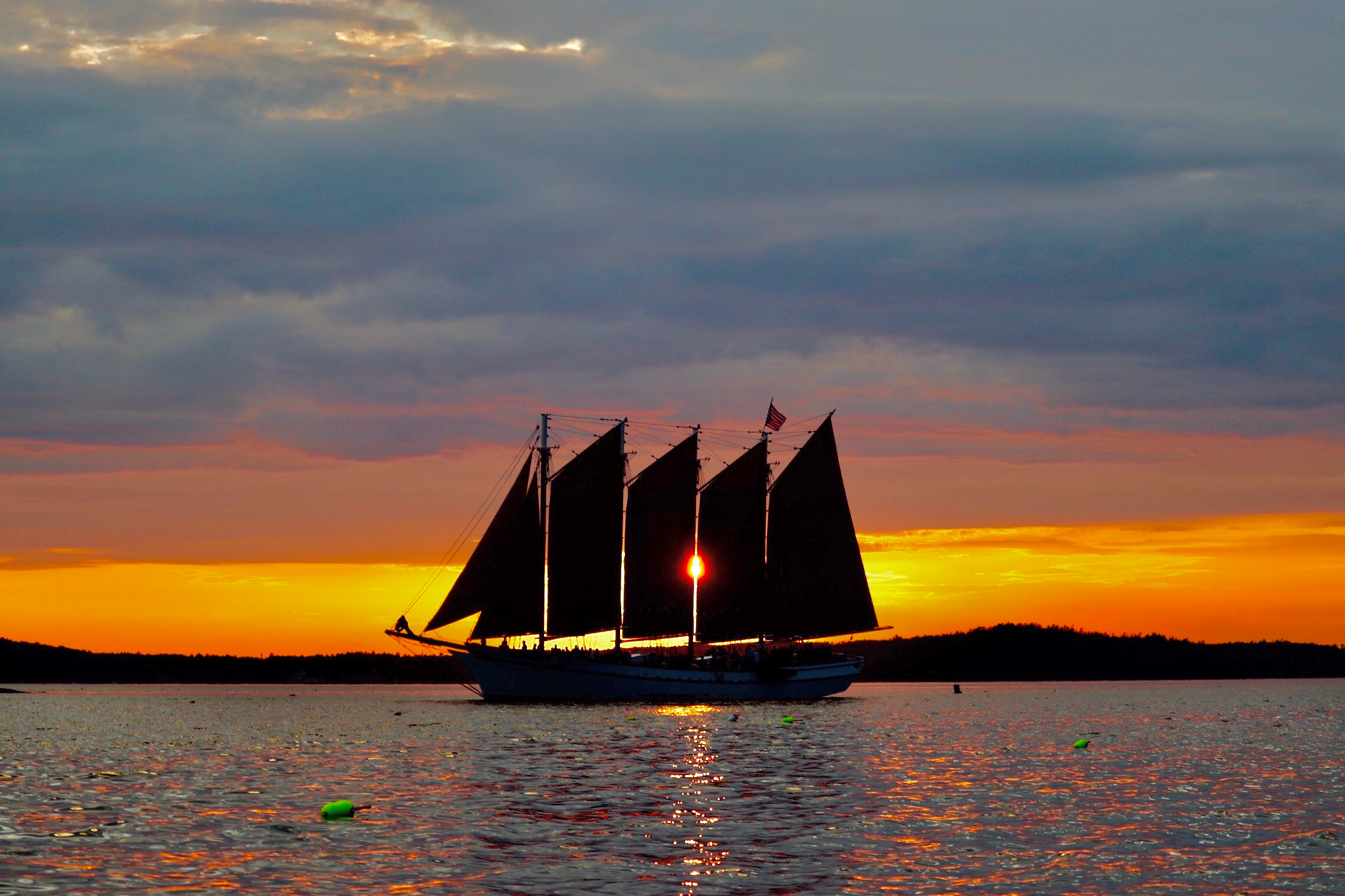 The Margaret Todd at Sunset