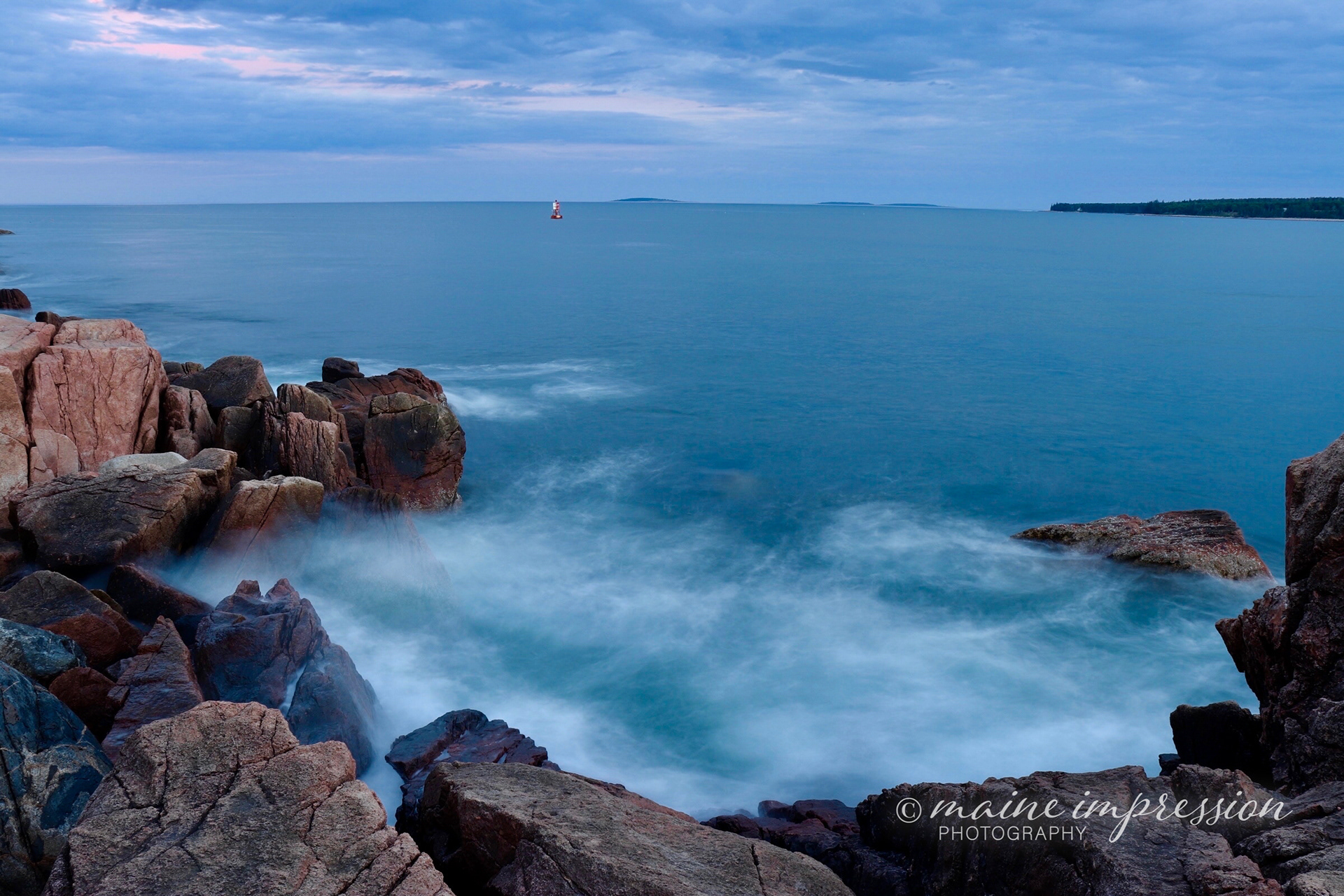 Waves Swirling at Acadia