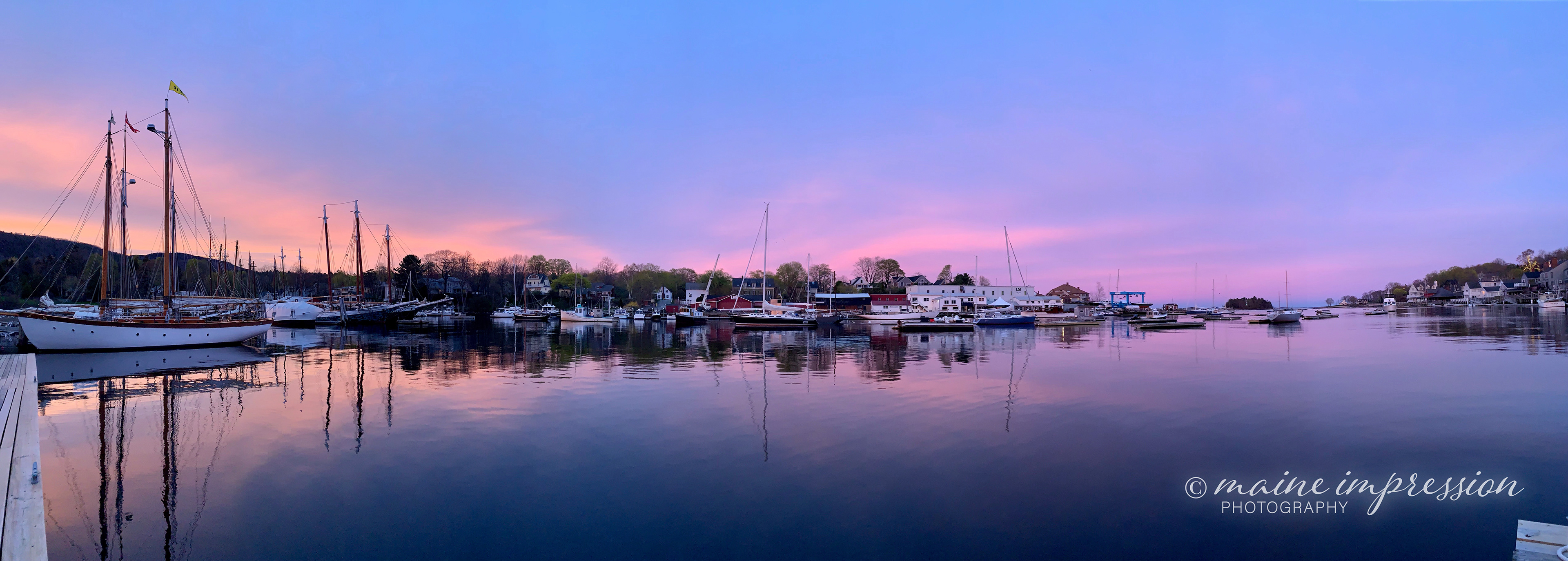 Sunset at Camden Harbor
