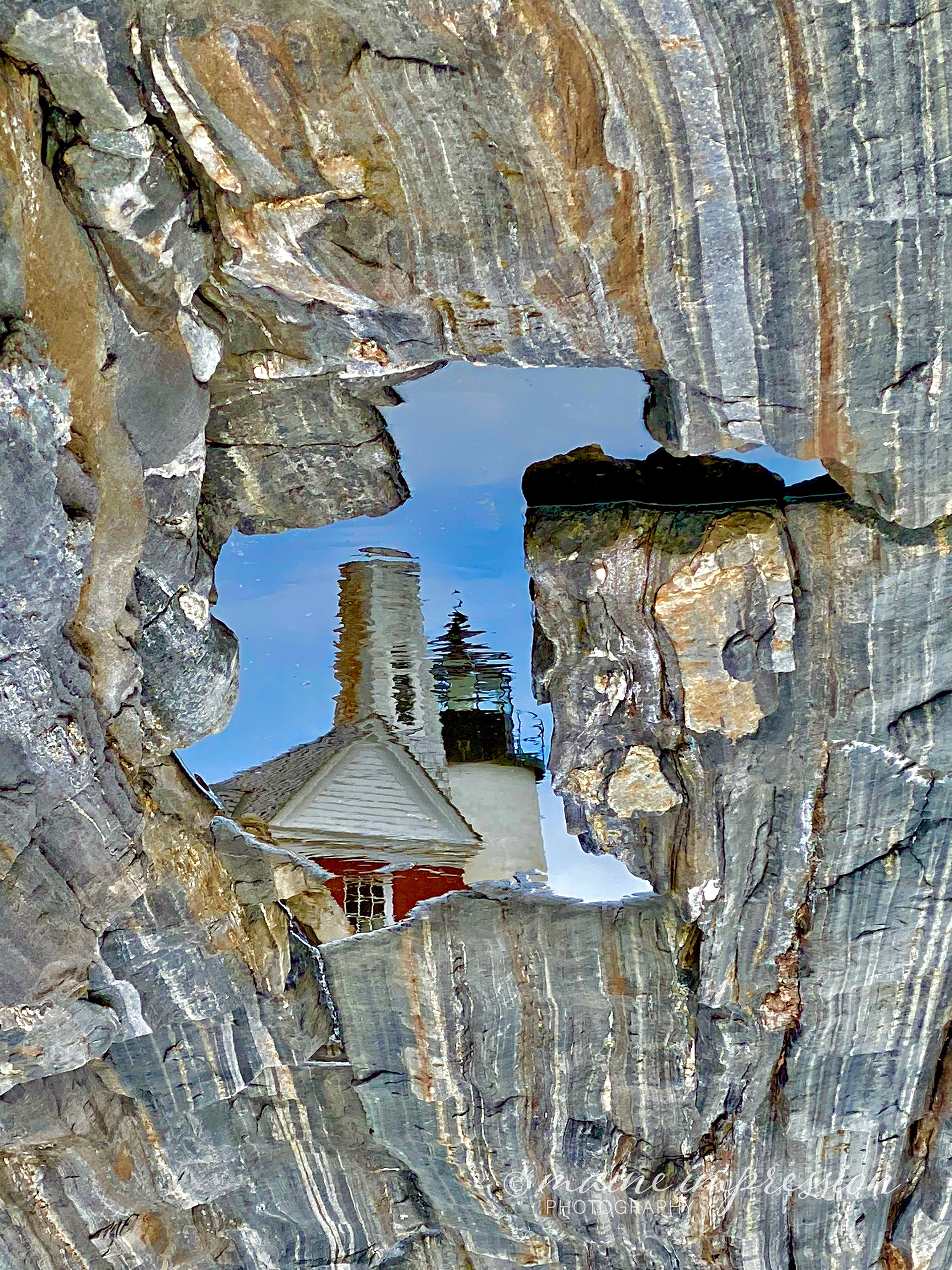 Pemaquid Point Lighthouse Reflection 1