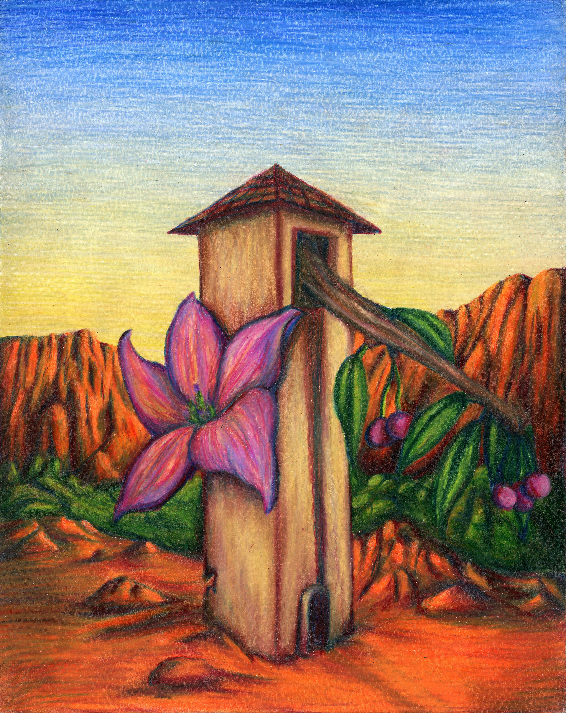 Waiting for a new flower to bloom