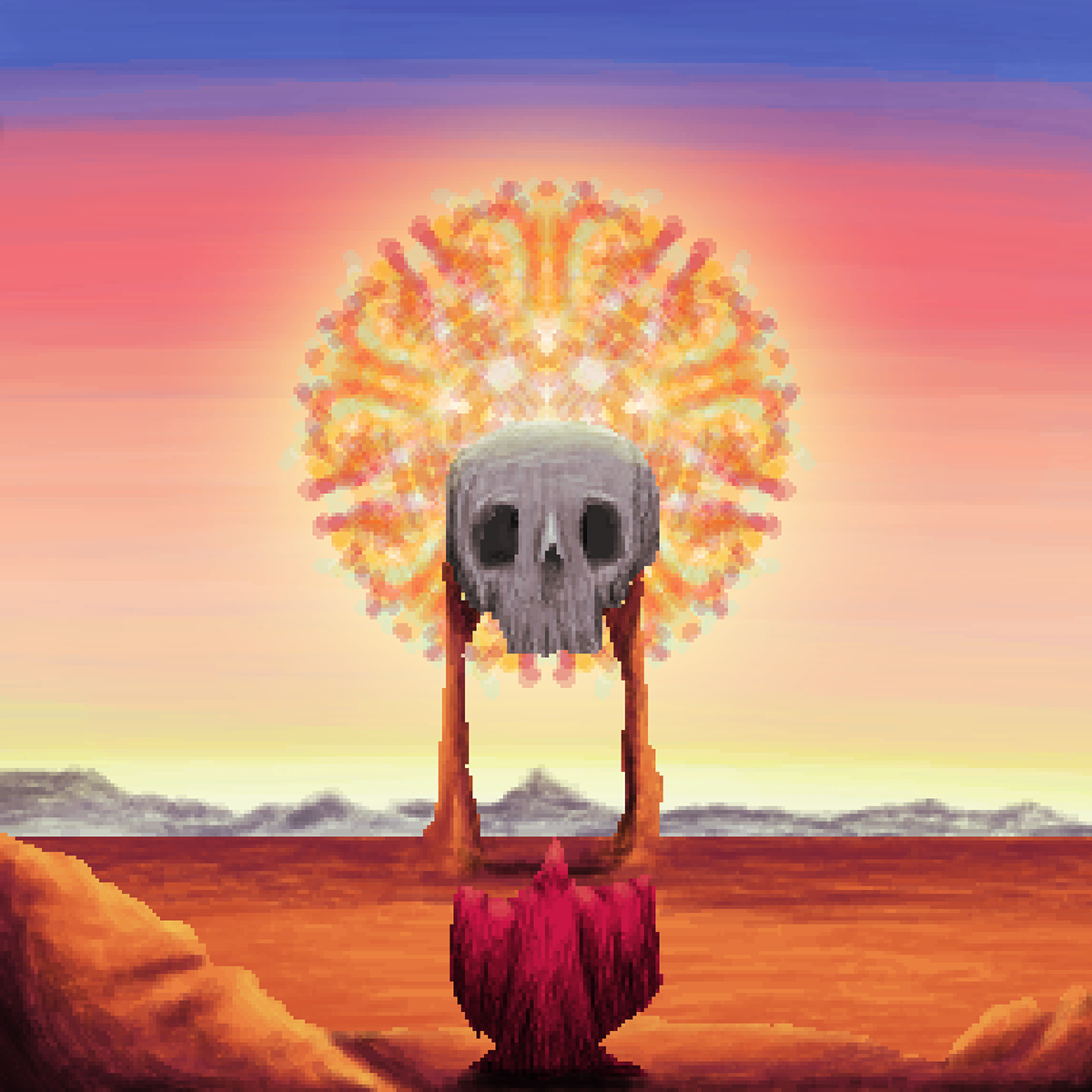 Ritual at sunset