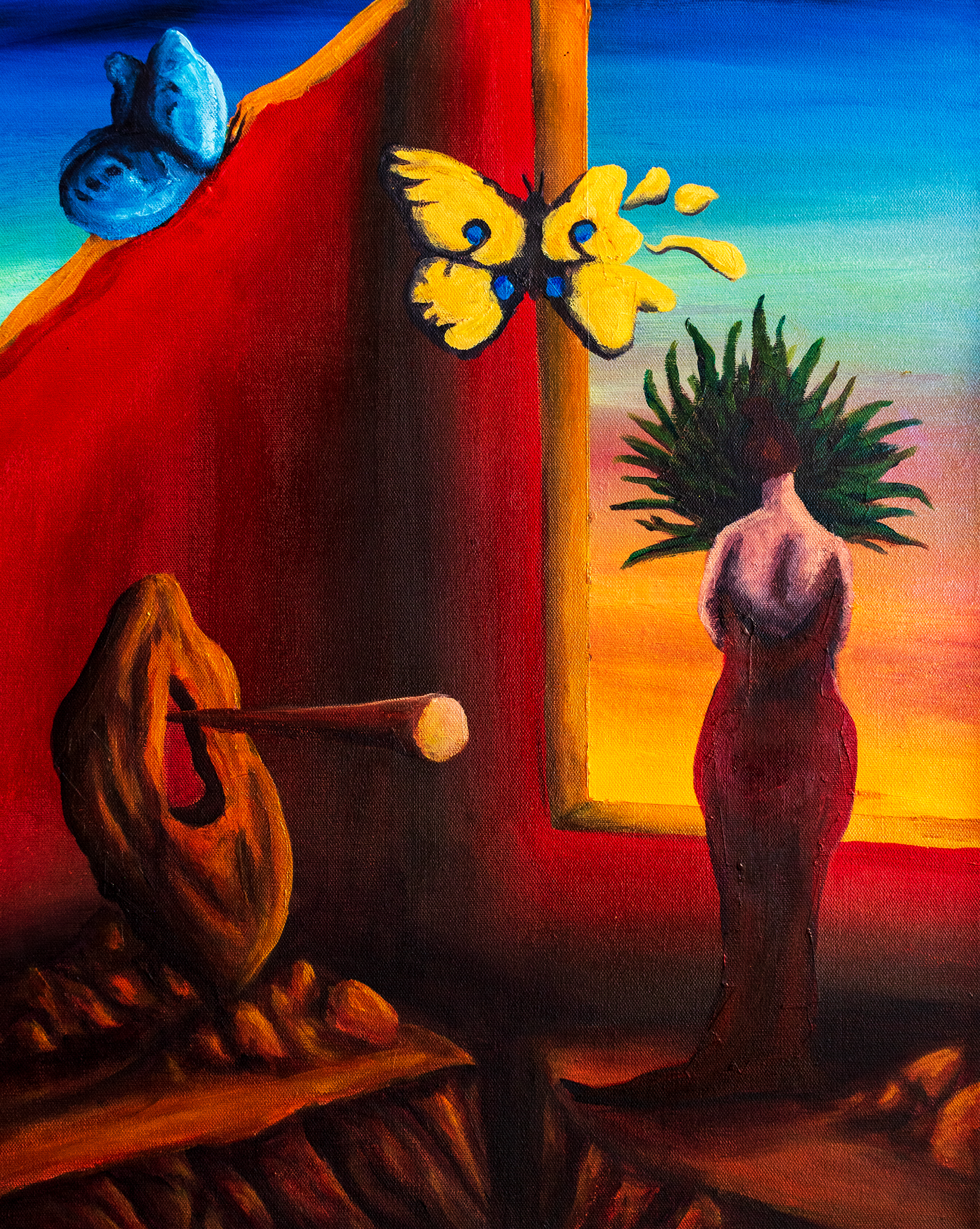 You don't get to meet in paradise, 20in x 24in