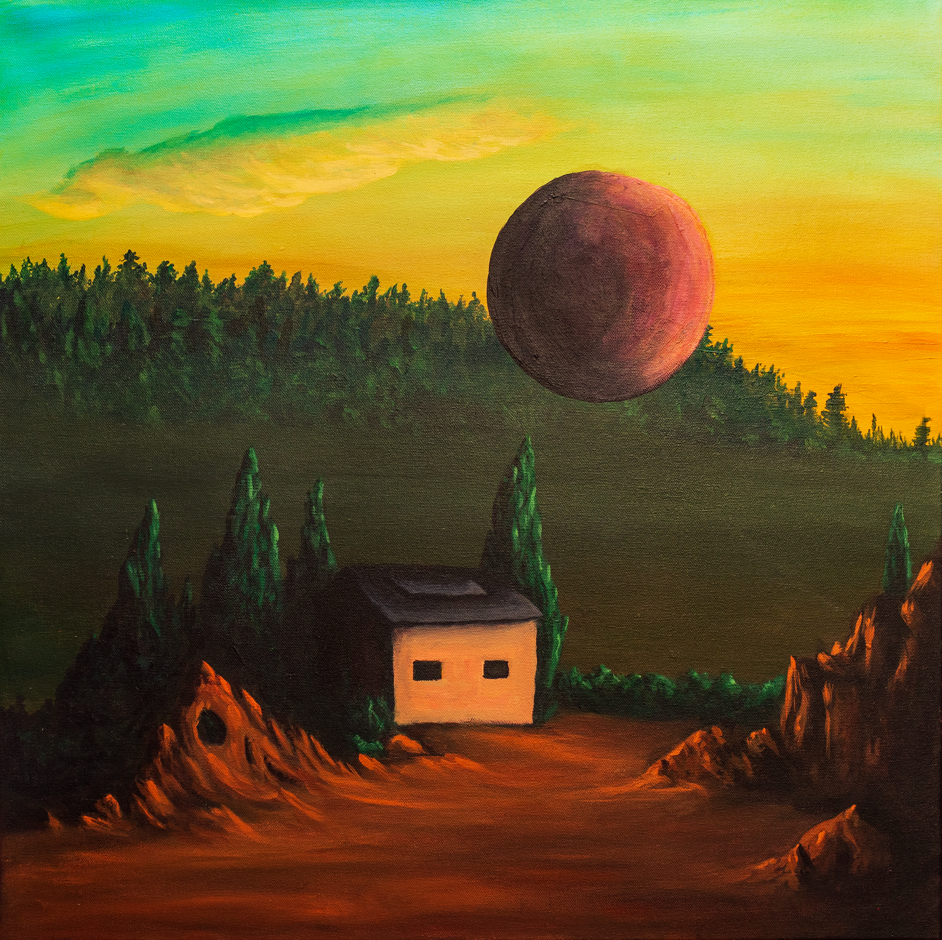 Sometimes I feel like I don't belong here, 24"x24", NFS