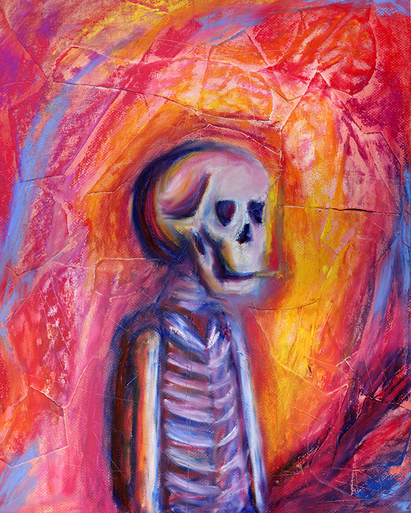 Smoke the pain away, 16in x 20in