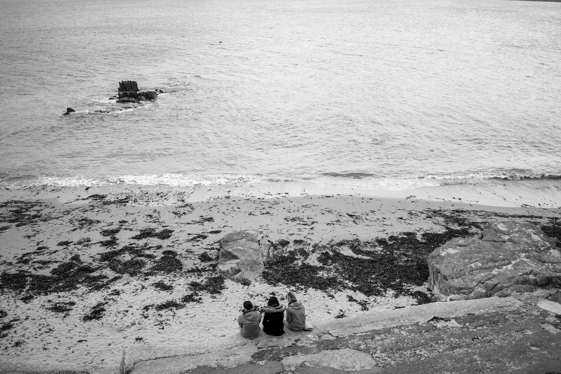 Moëlan-sur-Mer, la plage grise