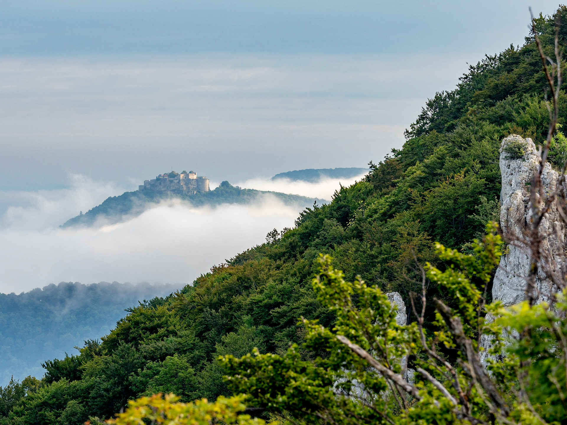Blick auf den Hohen Urach