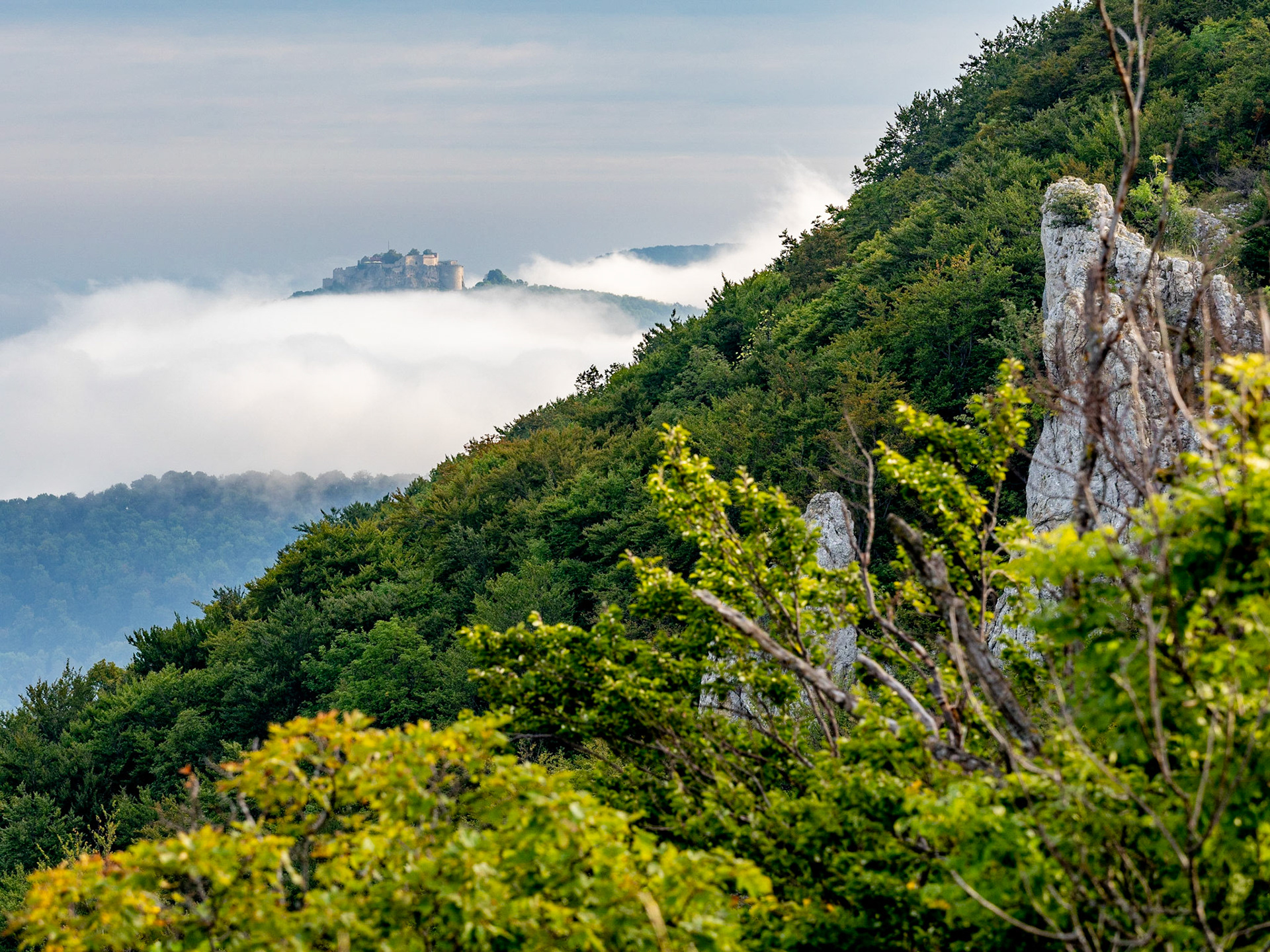 Blick auf den Hohen Urach