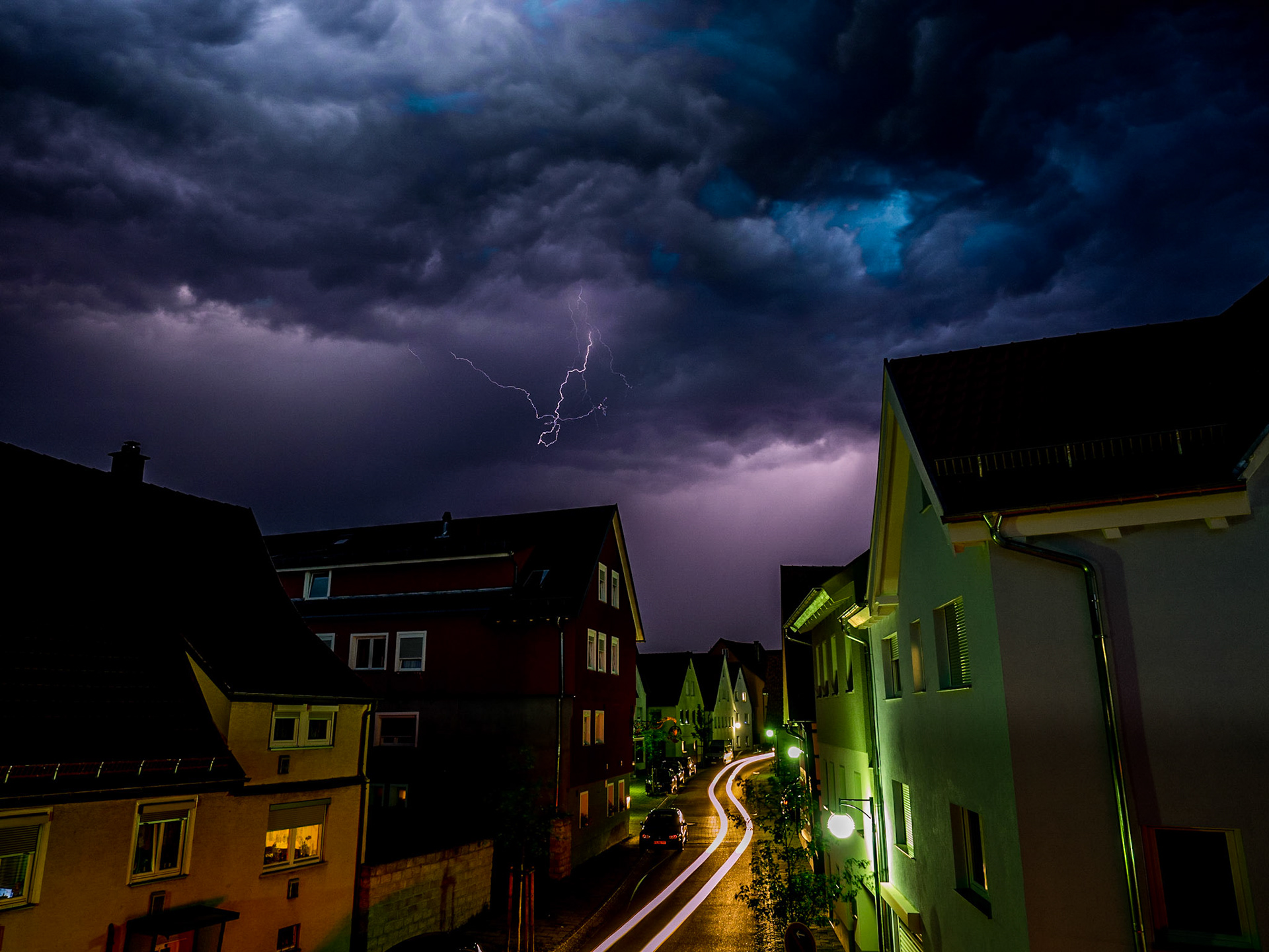 Gewitter von meinem Balkon