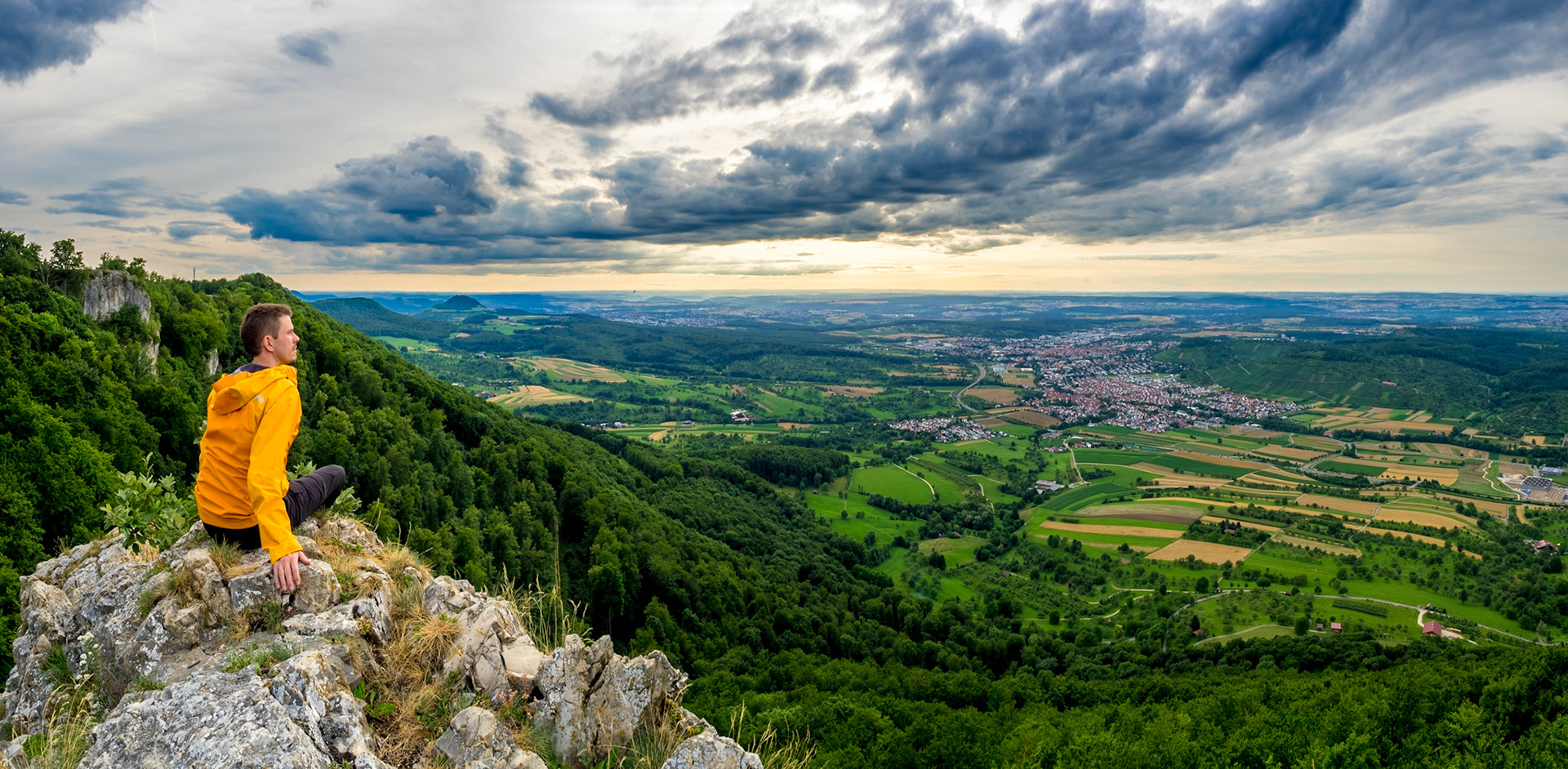 Panorama aus 5 HDRs á 2EV in zwei Reihen