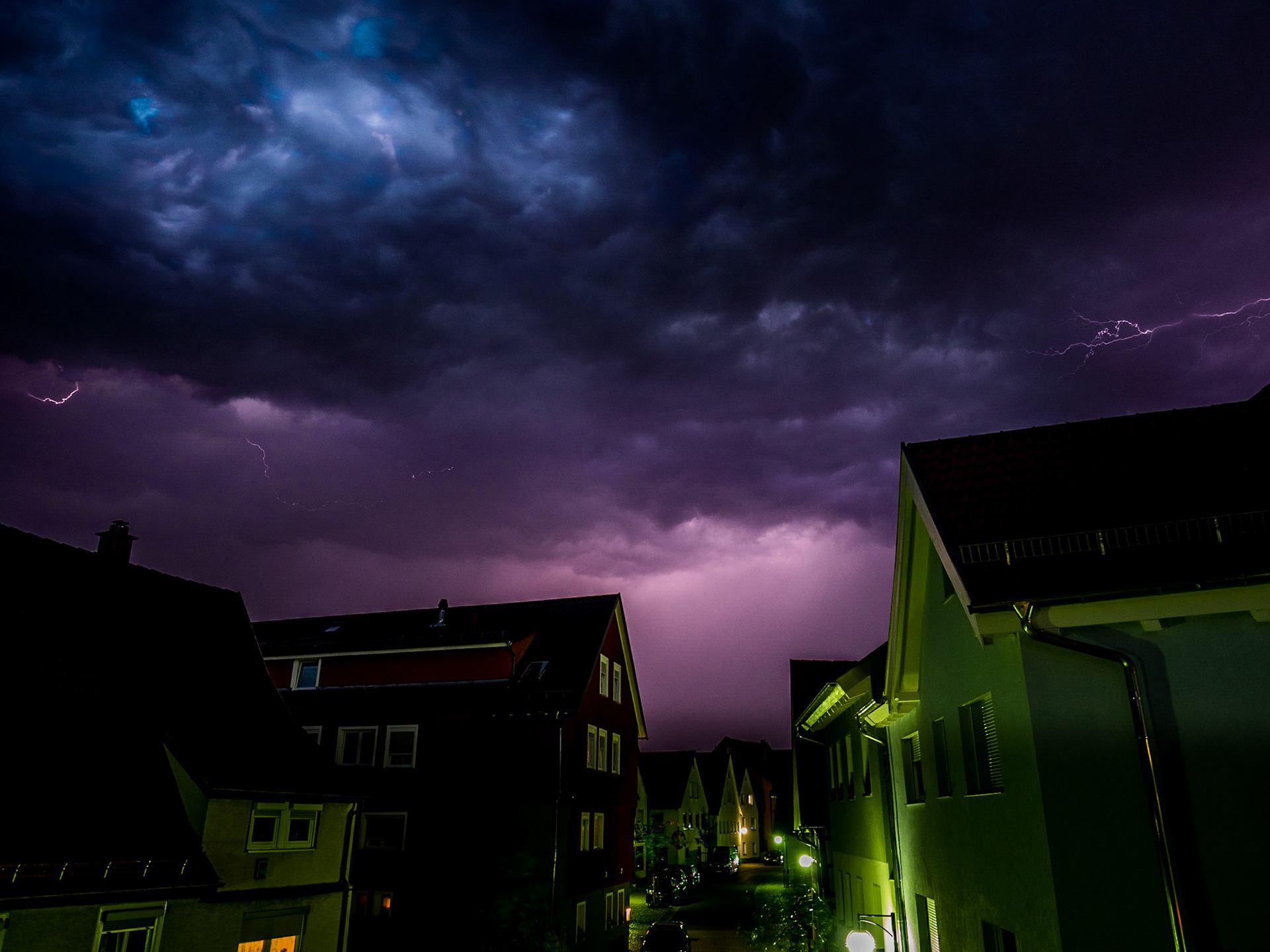 Gewitter von meinem Balkon