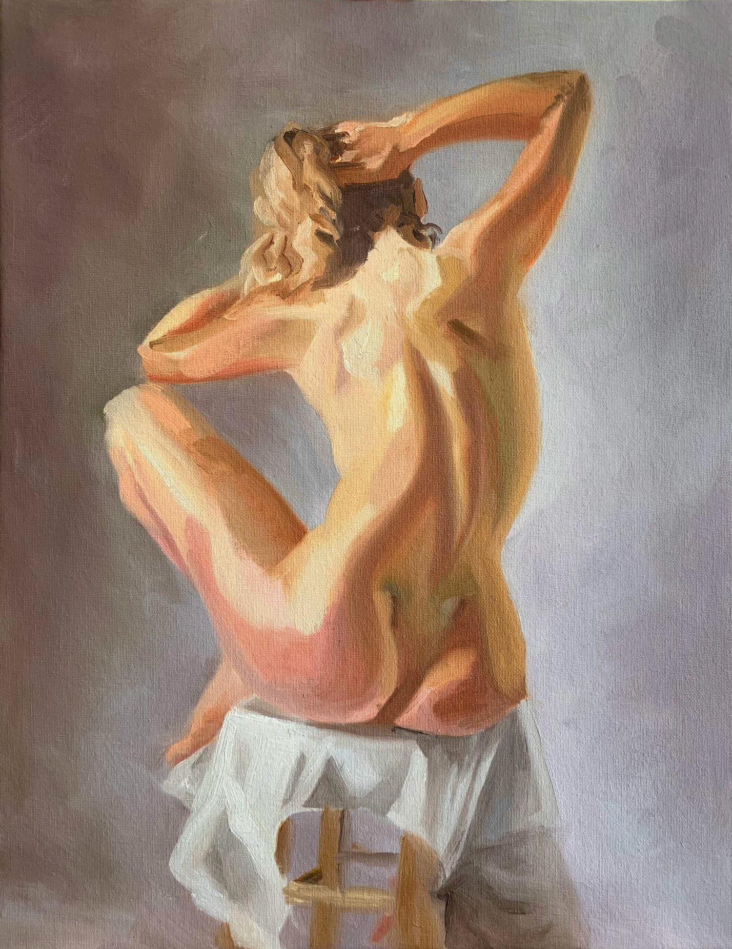 Backside, 2021, oil on canvas, 14x18"