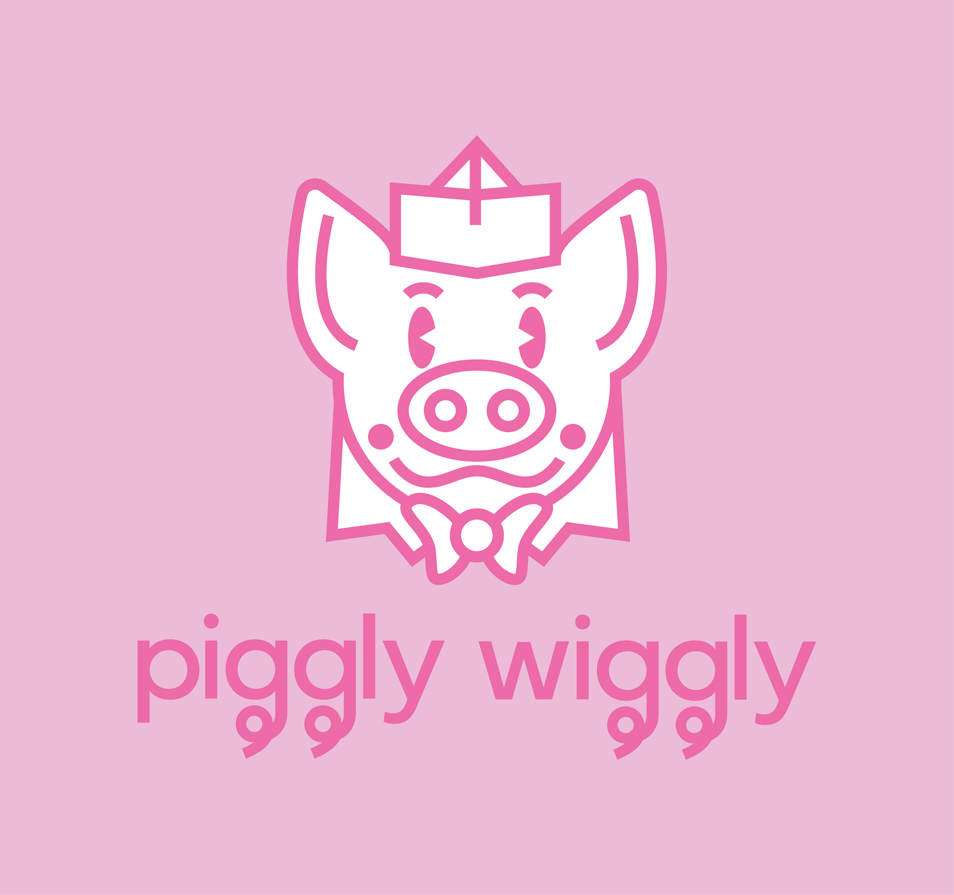 Proposed rebranded logo for grocery store, "Piggly Wiggly"