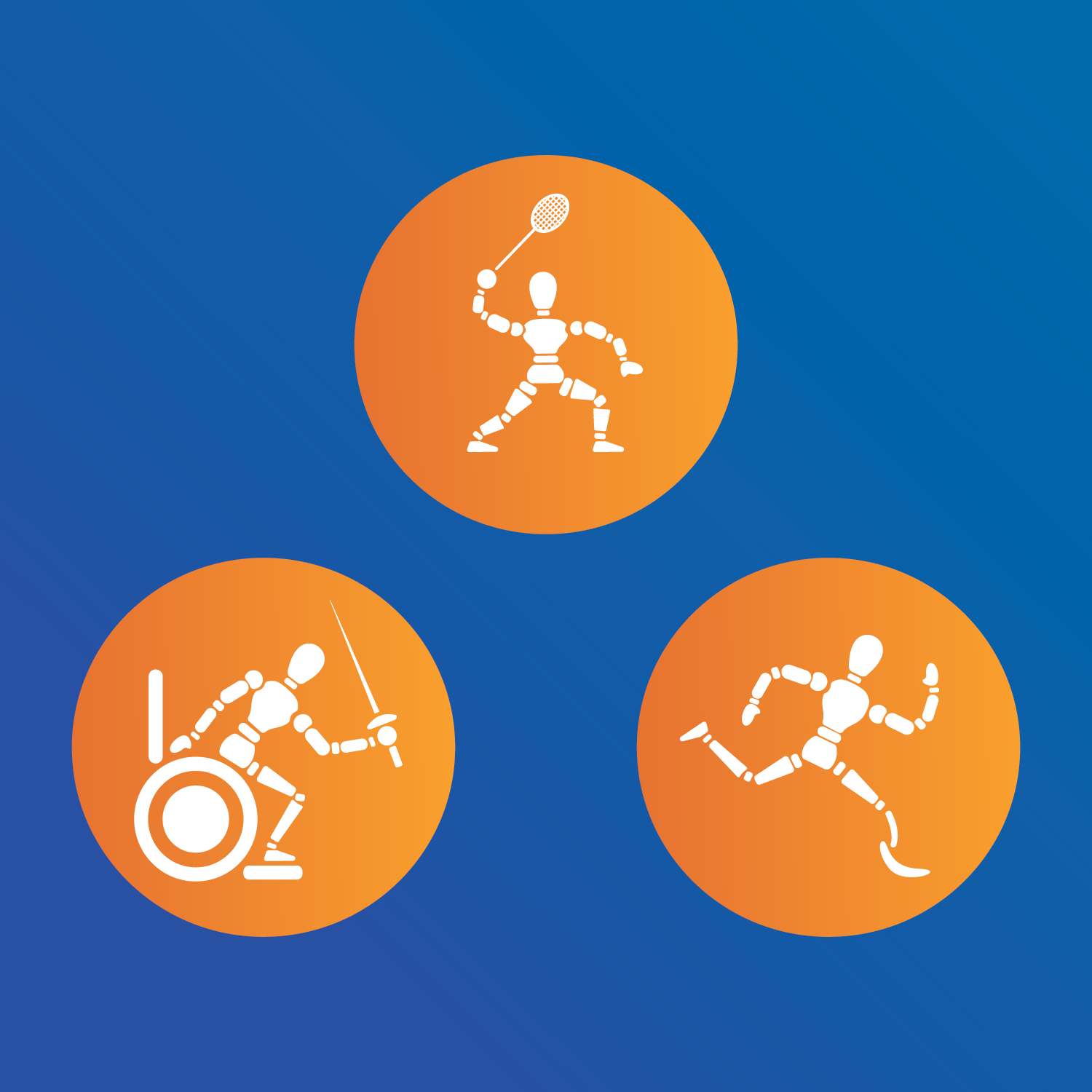 A sample of Paralympic sport icons for the Paris 2024 Paralympics