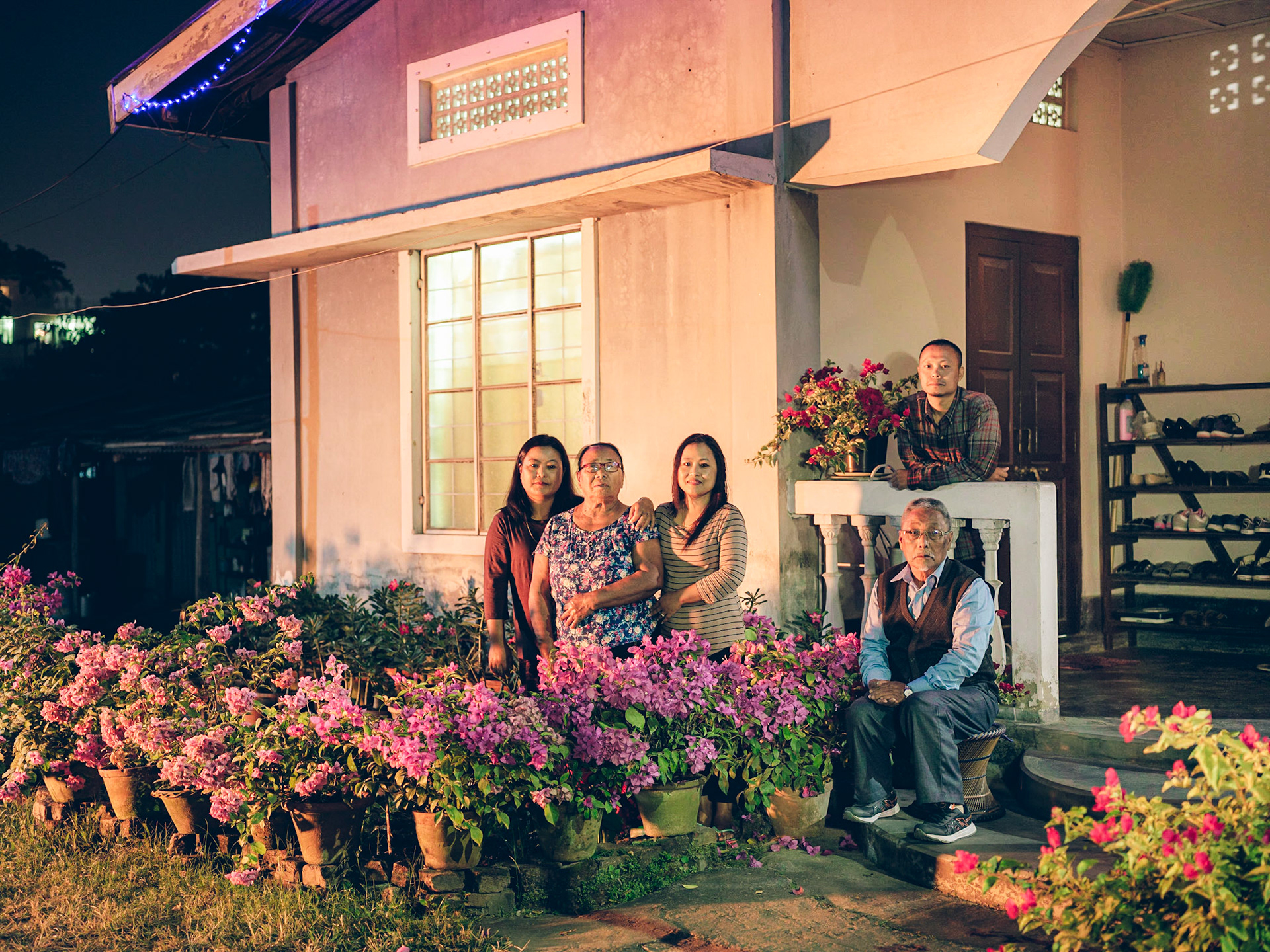 My friend and guide Peter Chachei in his family home in Dimapur.