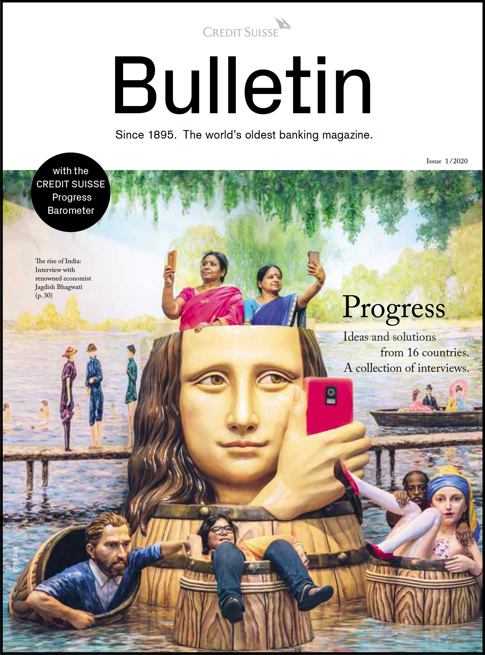 Cover of Credit Suisse Bulletin magazine Issue I/2020 with a picture from Hong Kong, 2017