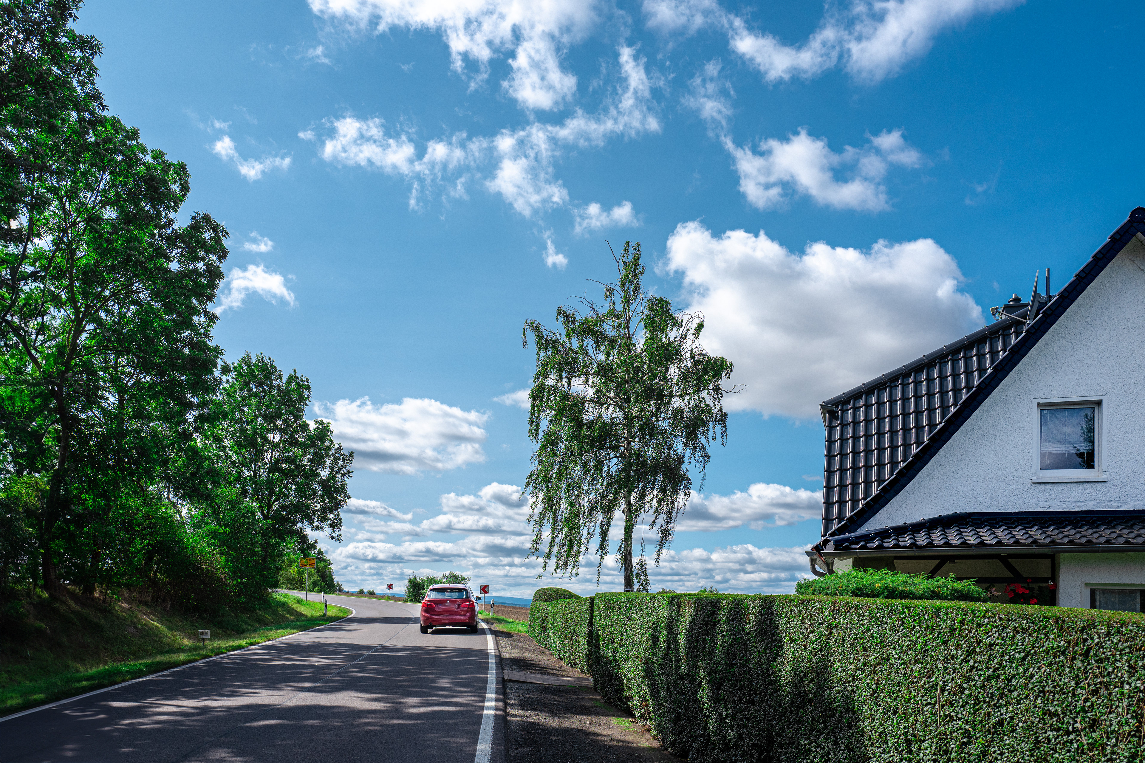 Landstraße bei Erfurt