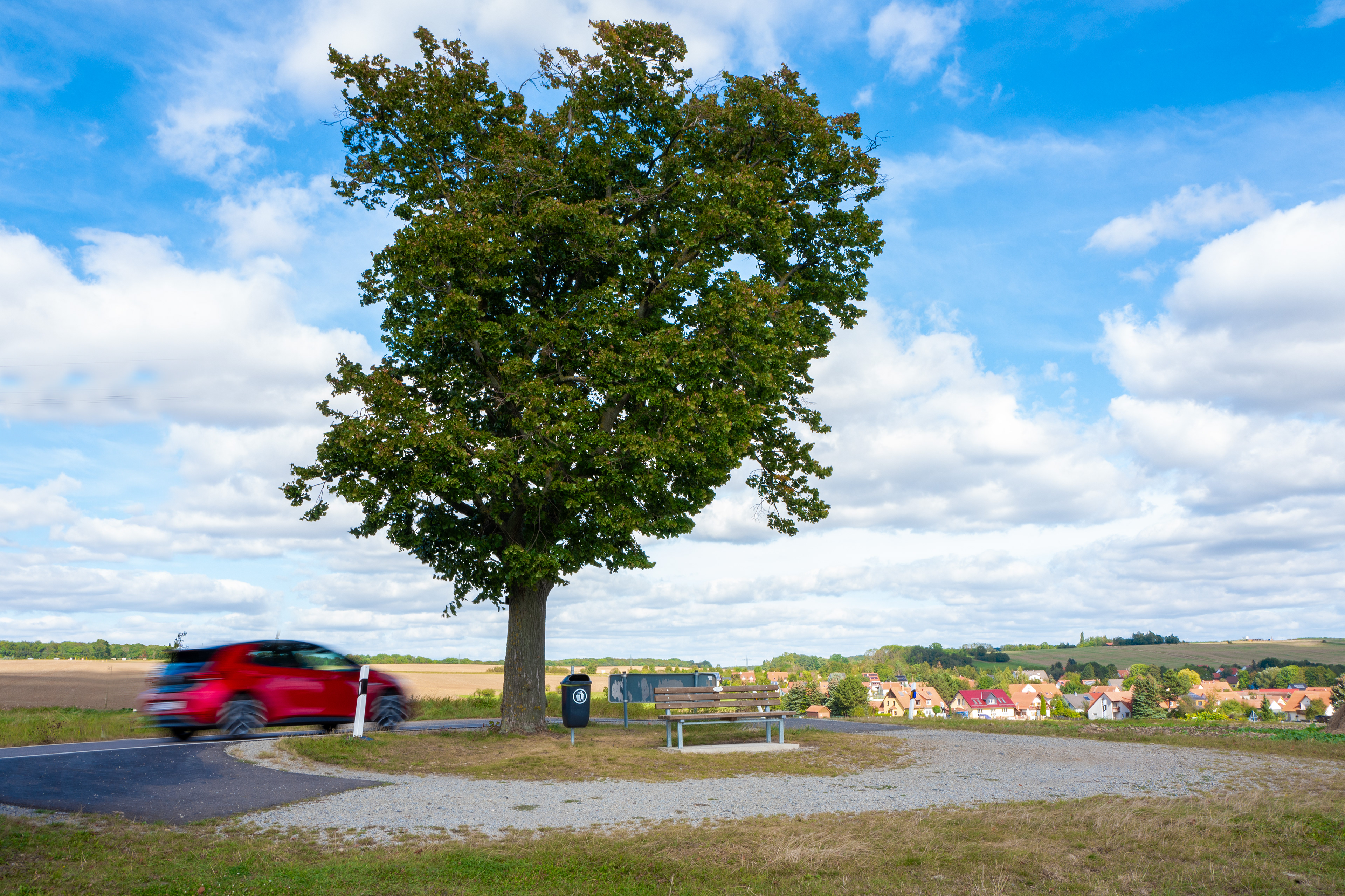Landstraße bei Erfurt