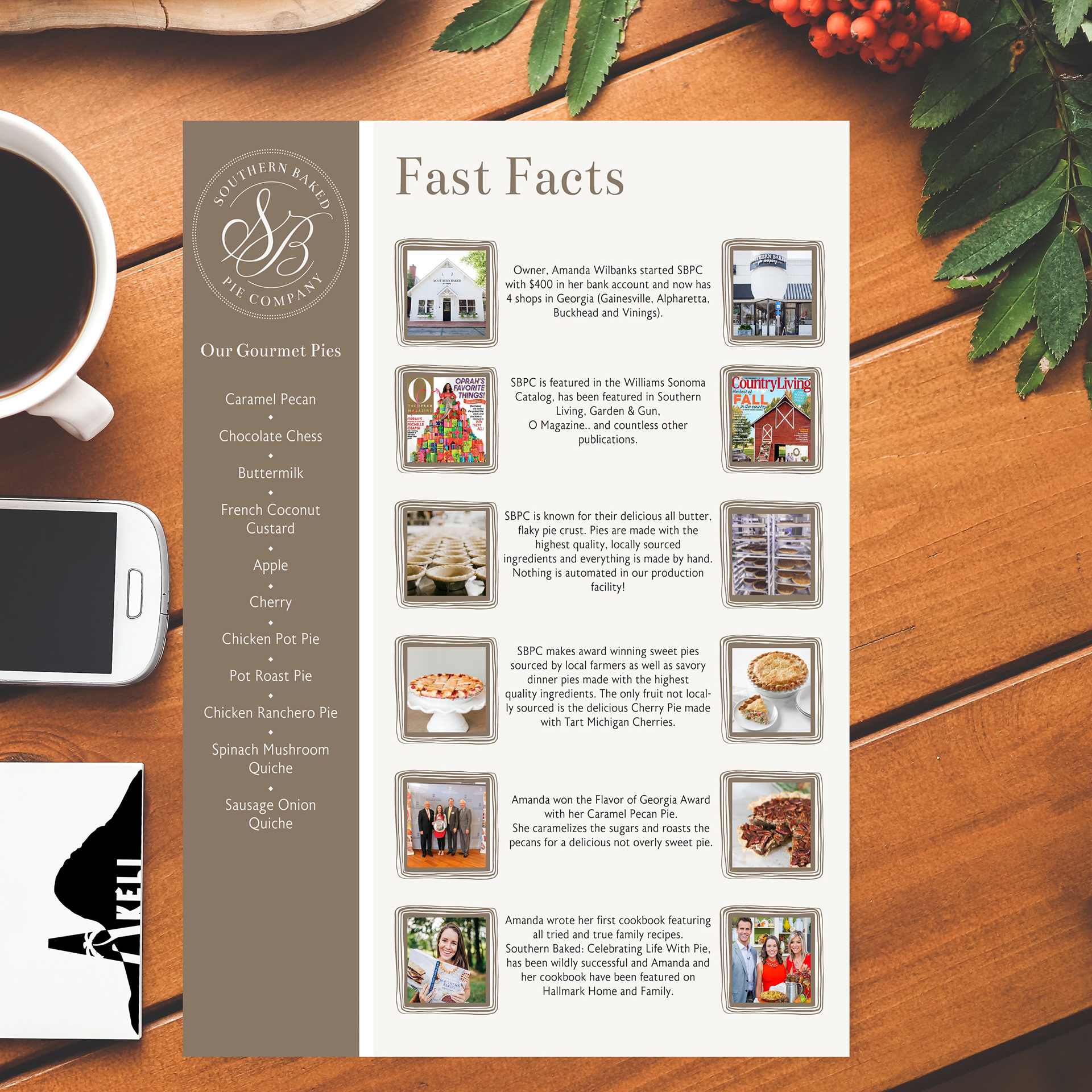 Southern Baked Pie Company Fast Facts infographic