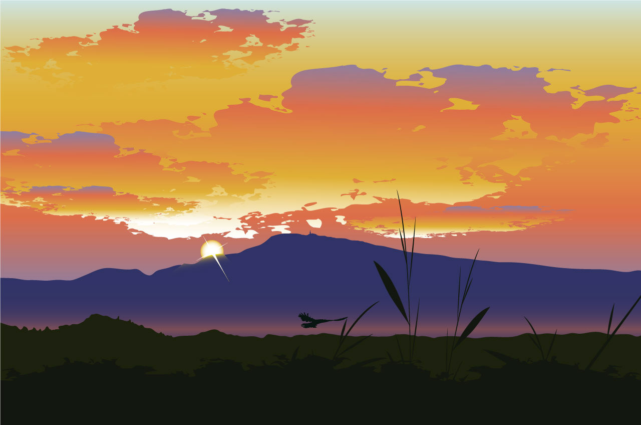 Sunset at Mont Ventoux, France