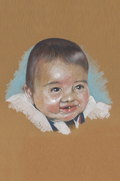 Luc - Caran d'ache pencil on iIngres