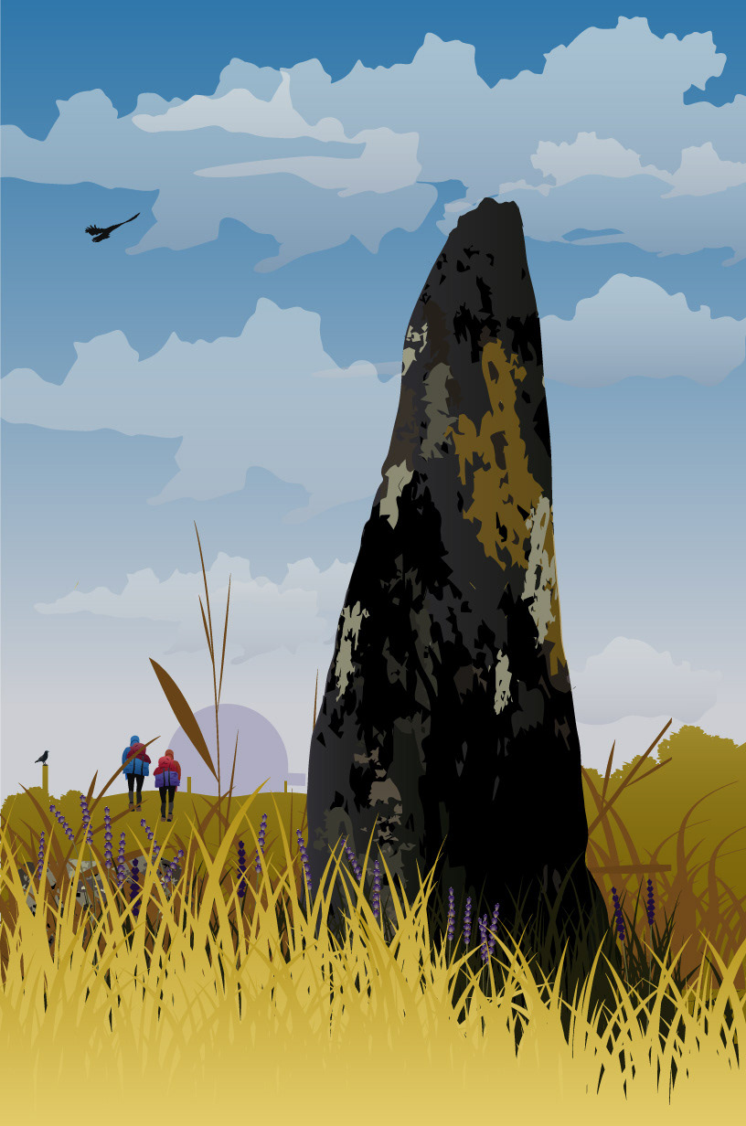 Dry Tree Menhir, Goonhilly Downs, Cornwall