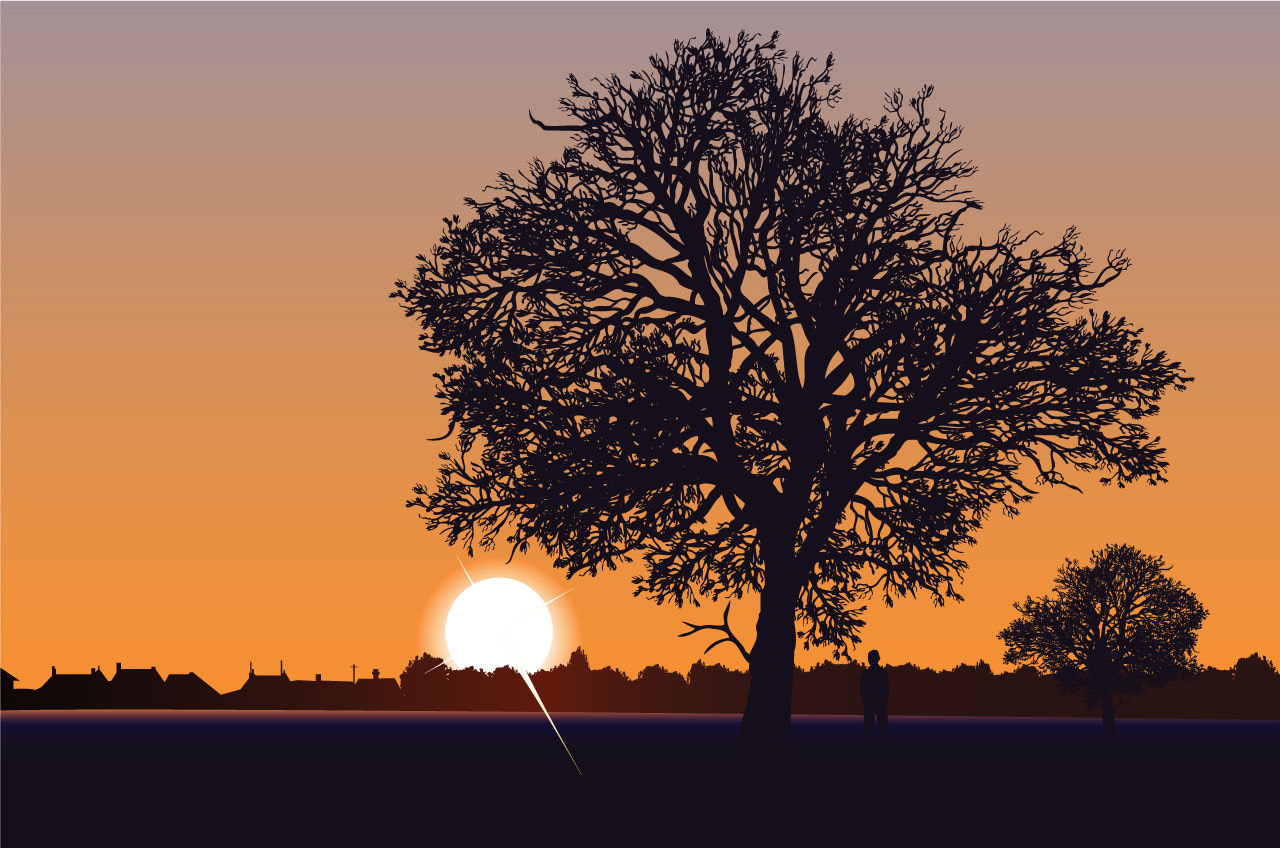 Sunset at Wokingham Without, Berkshire