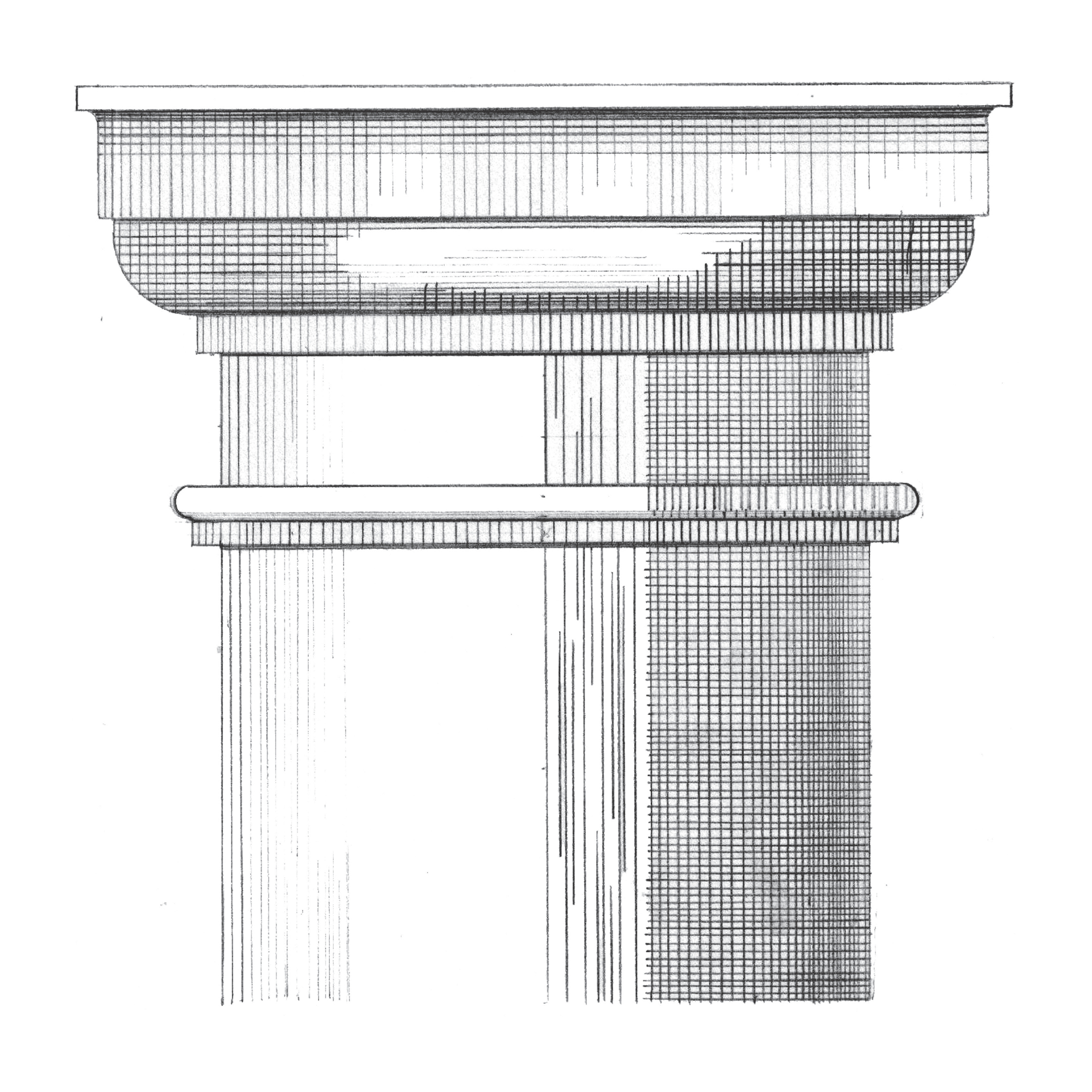 Podium #1 (hand-drawn with graphite)