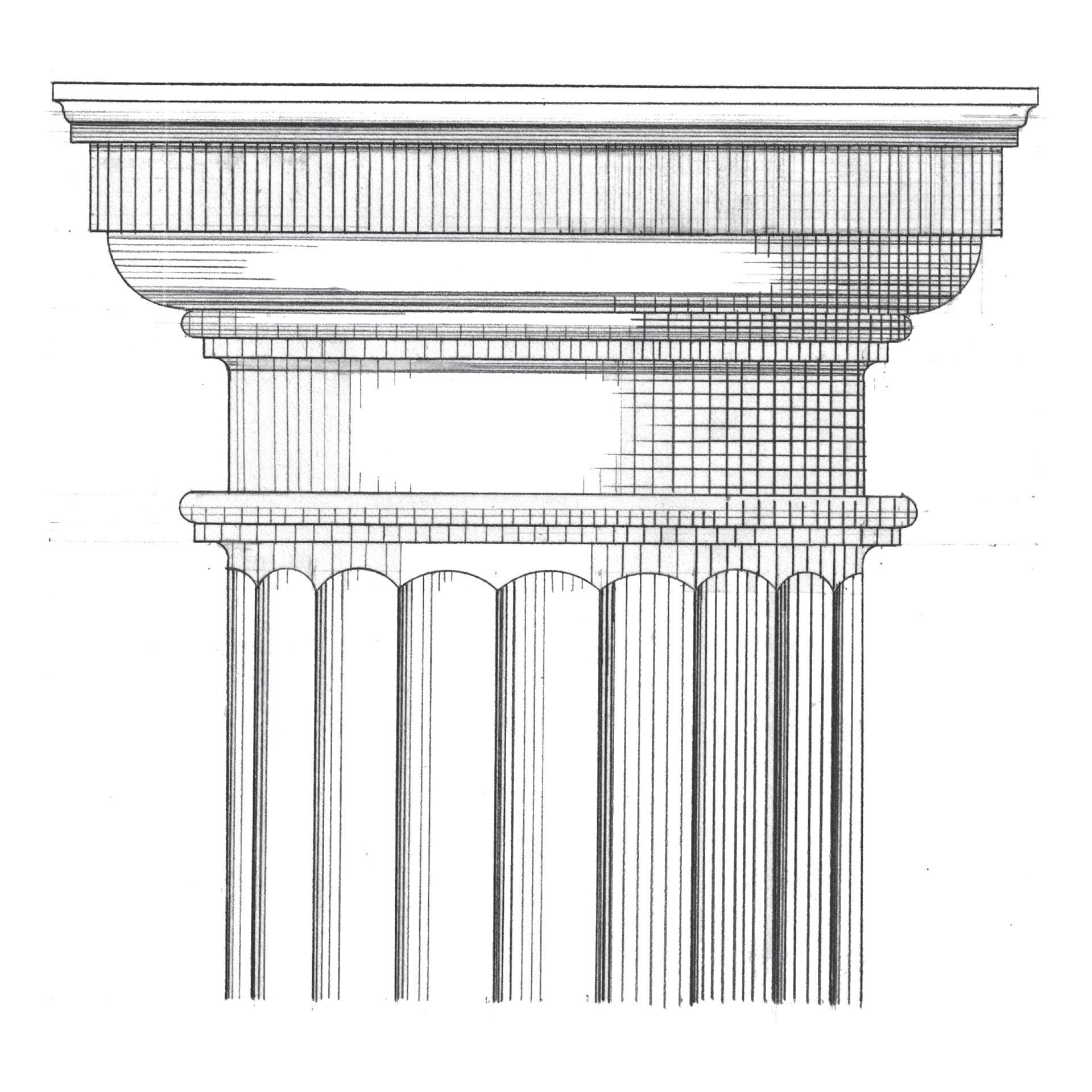 Podium #2 (hand-drawn with graphite)