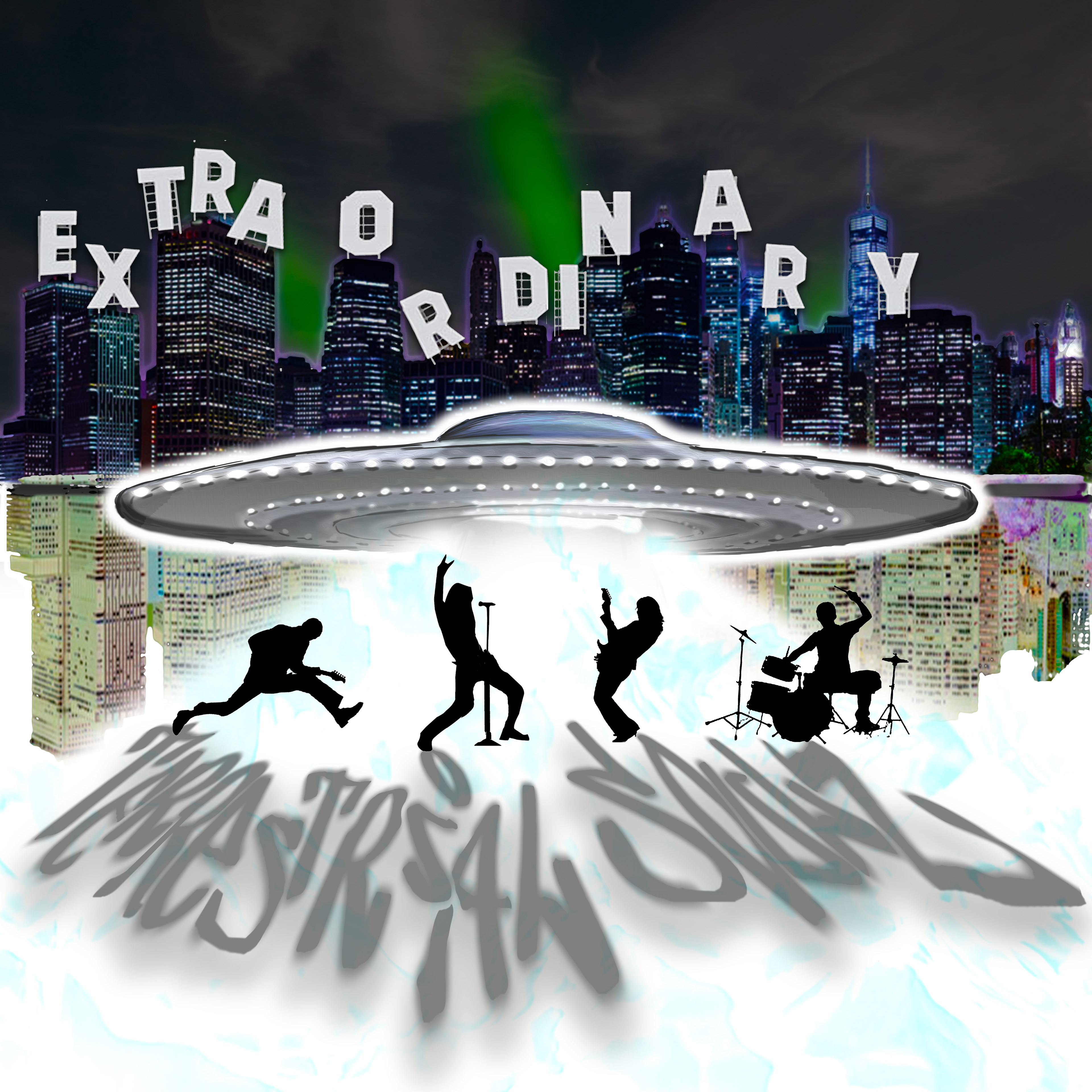 Promotional material for Terrestrial Soulz, created using Adobe Photoshop.
