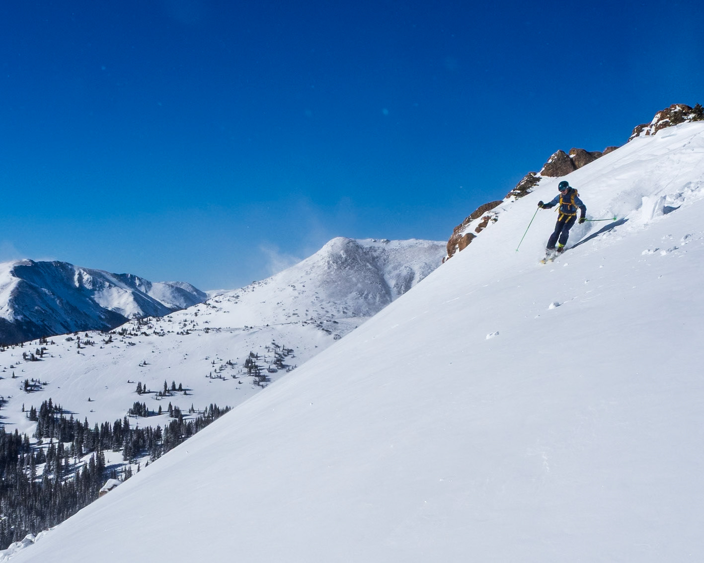 Beautiful ski day at Berthoud Pass, CO