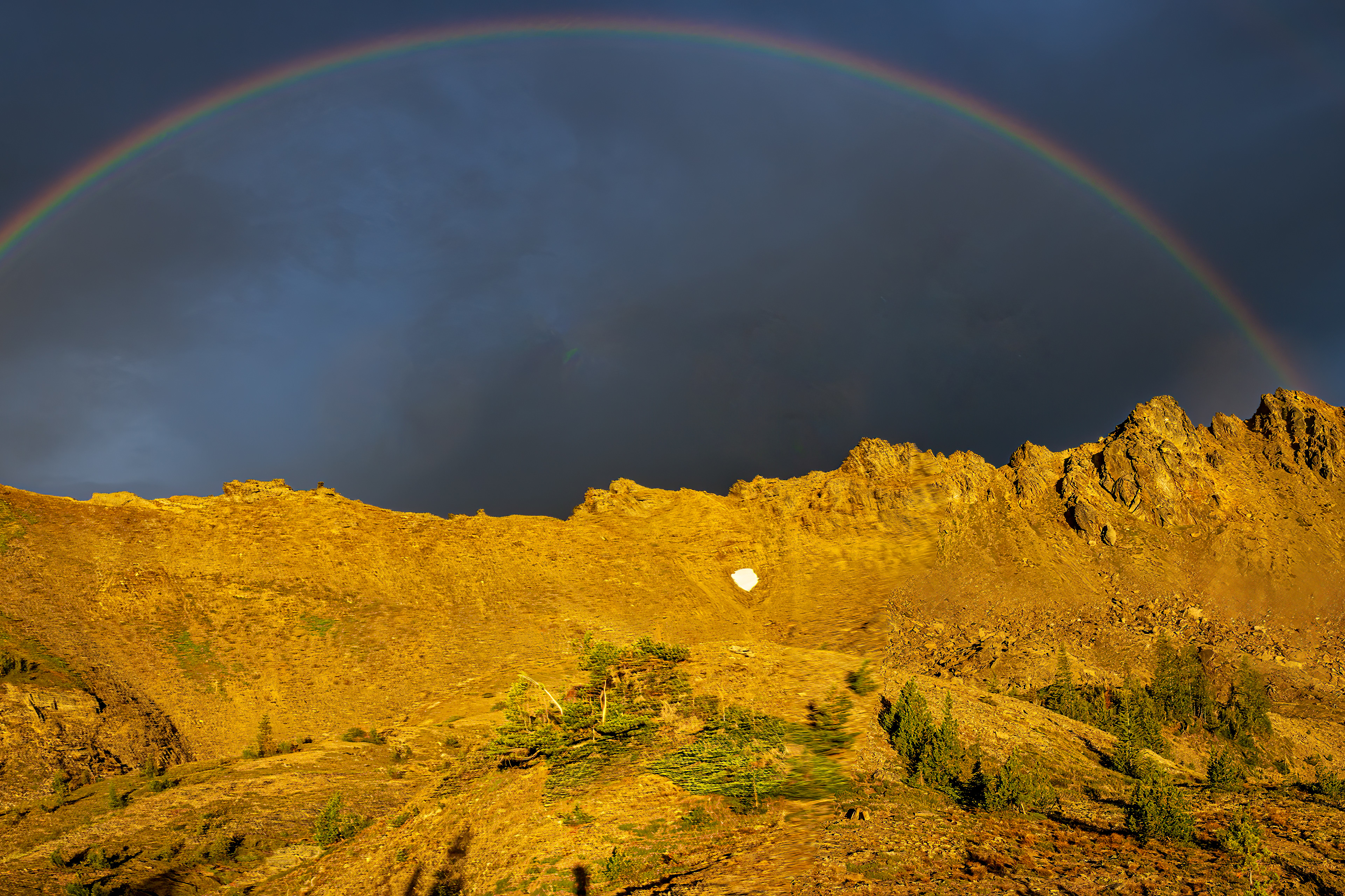 Rainbow in Alpine Lakes Wilderness, WA