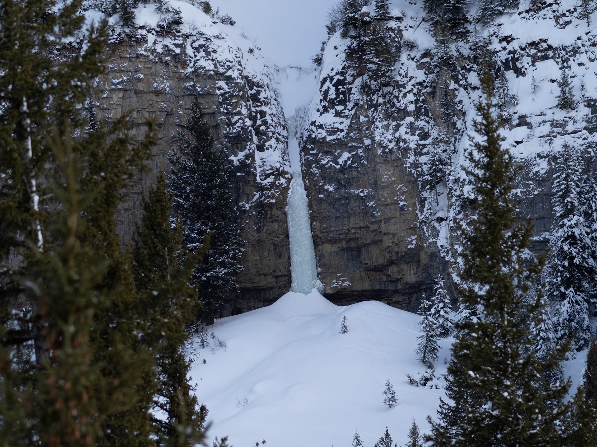 Icefall near Cooke City MT