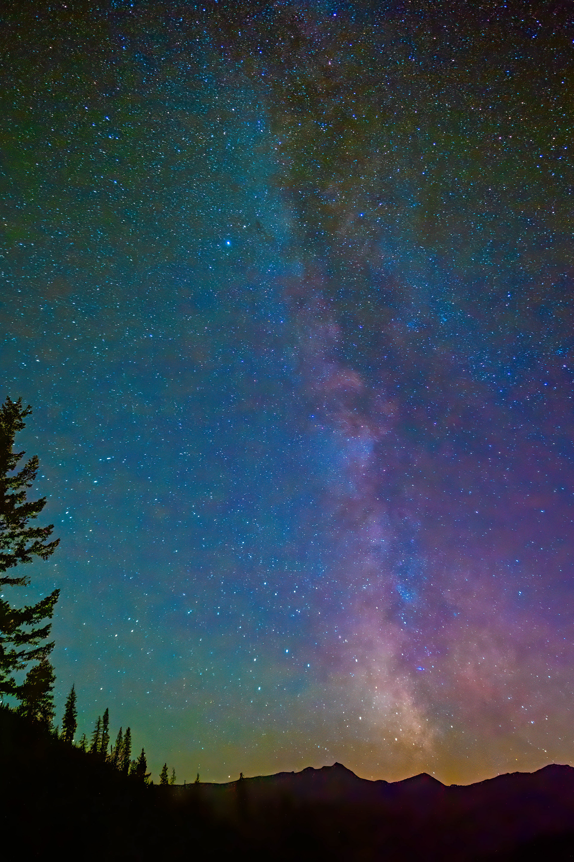 Milky Way over Alpine Lakes Wilderness Area