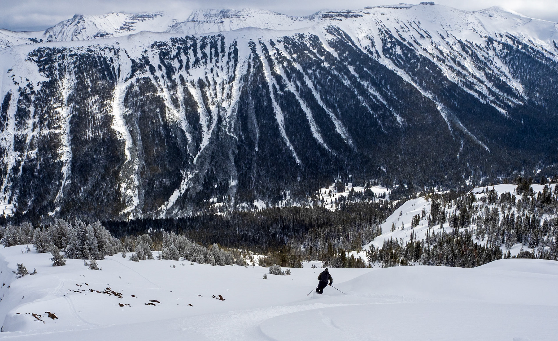 Descending Republic Peak, Cooke City, MT