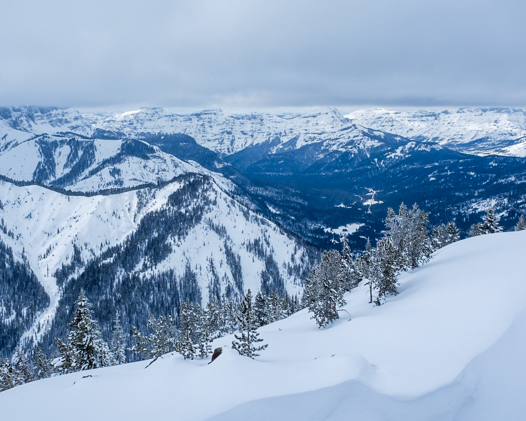 Northern Rockies looking into Yellowstone NP, MT