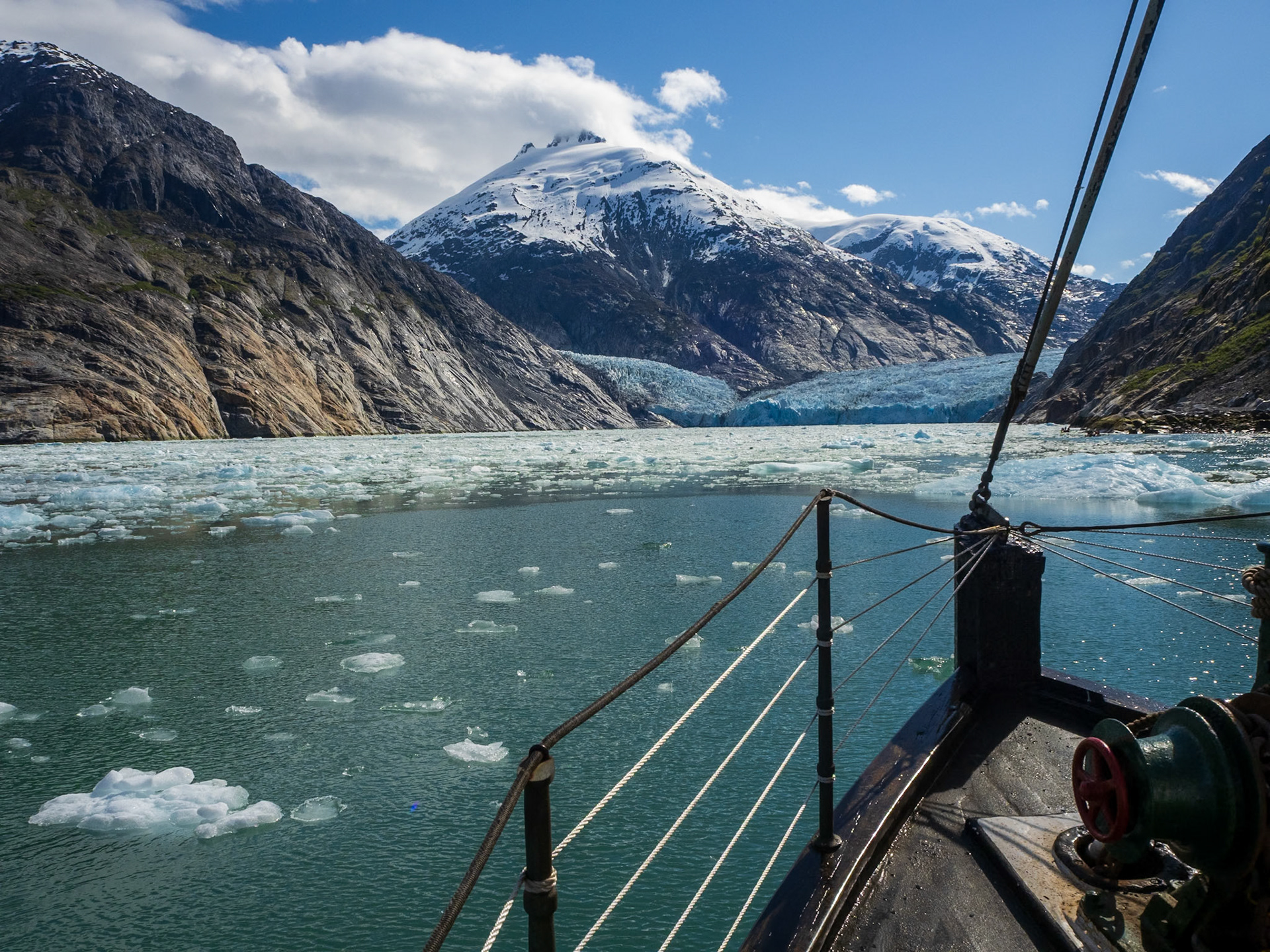Approaching Dawes Glacier, Endicott Arm, AK